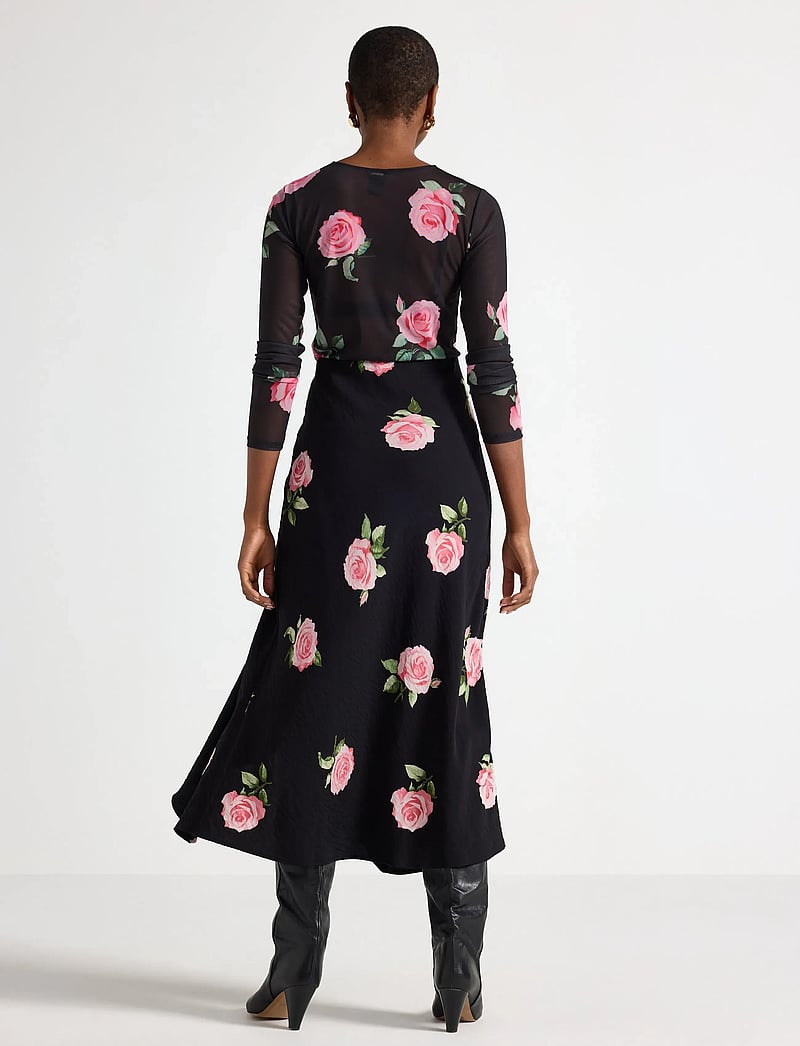 Lindex - Skirt Melissa - maksiseelikud - black - 3