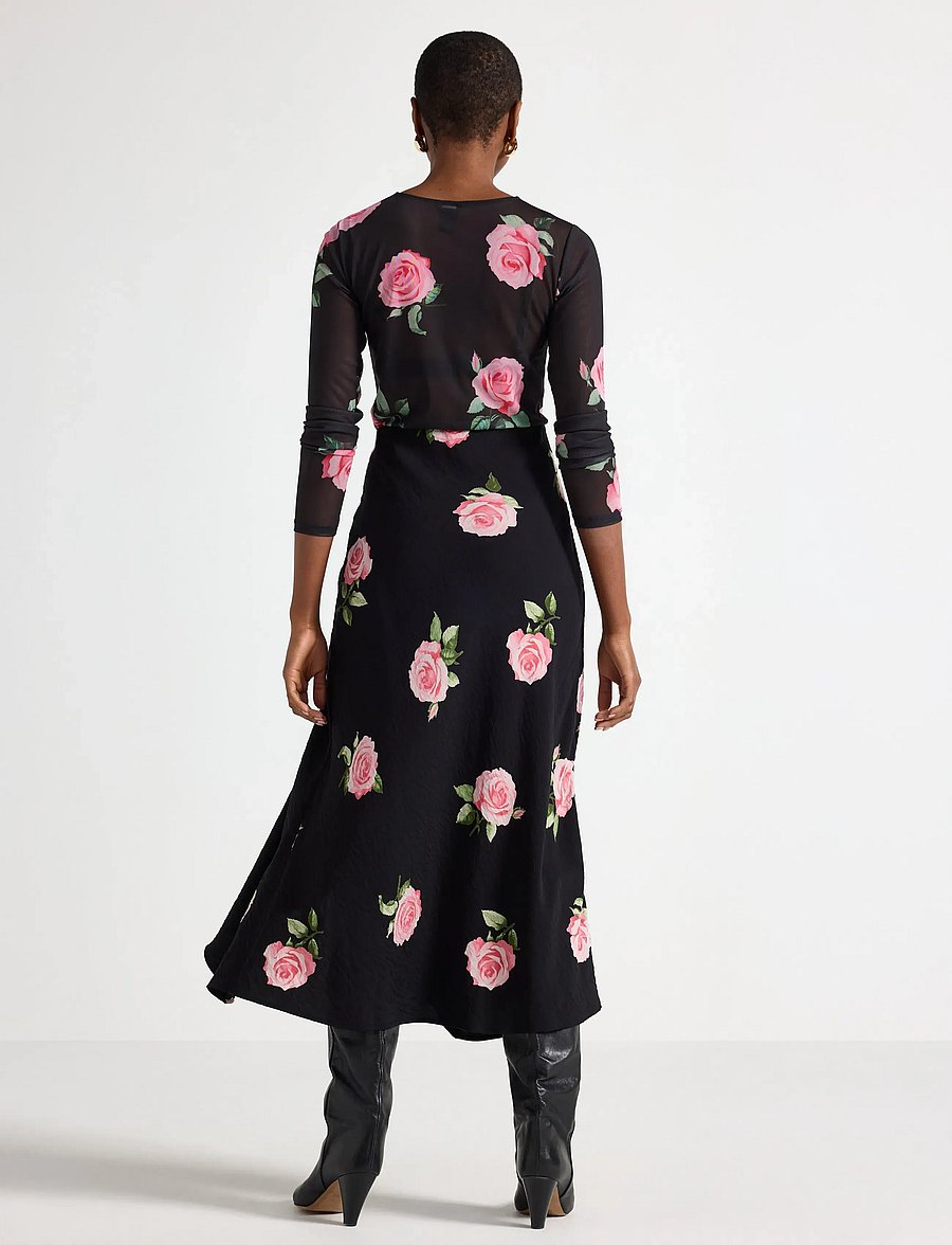 Lindex - Skirt Melissa - maxi nederdele - black - 3