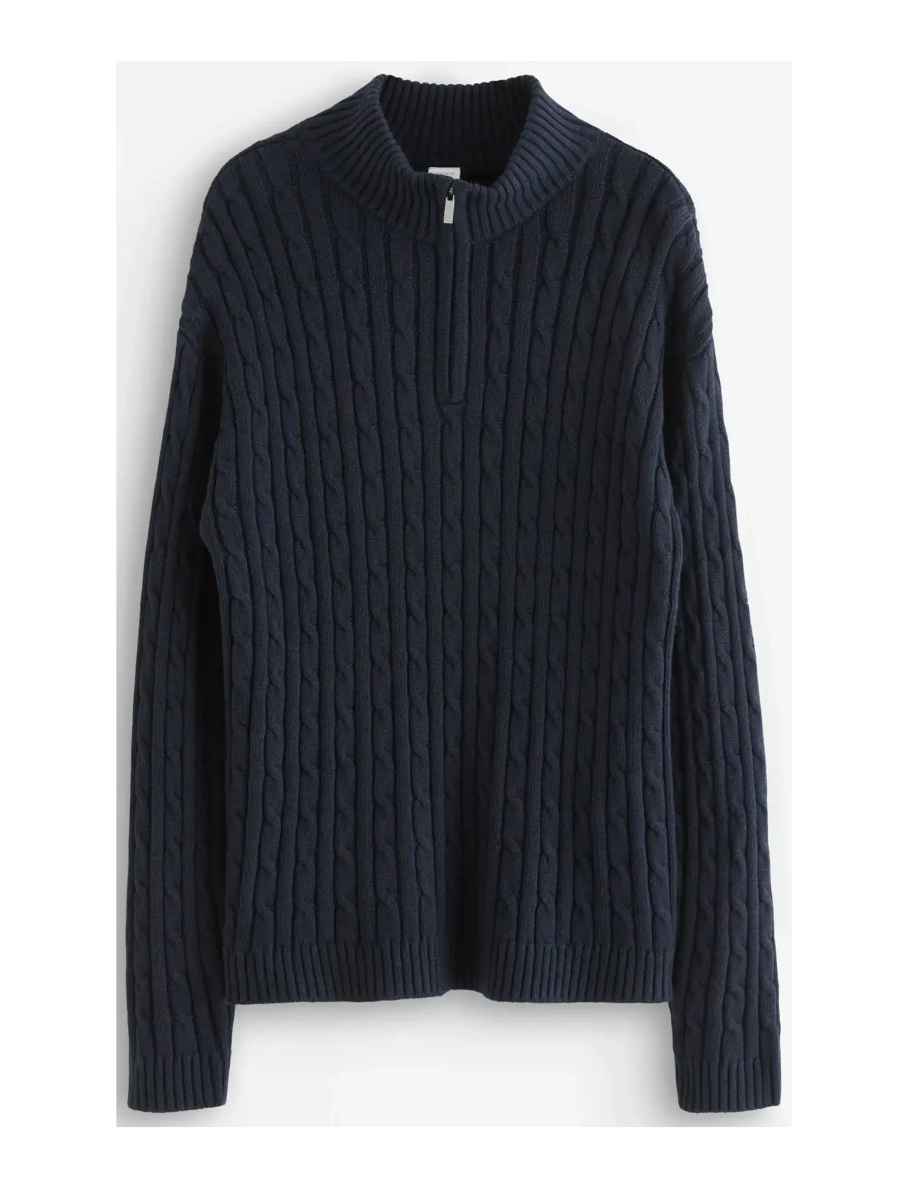 Lindex Sweater cable knit halfzip - Kollektsioonid - DARK NAVY / navy