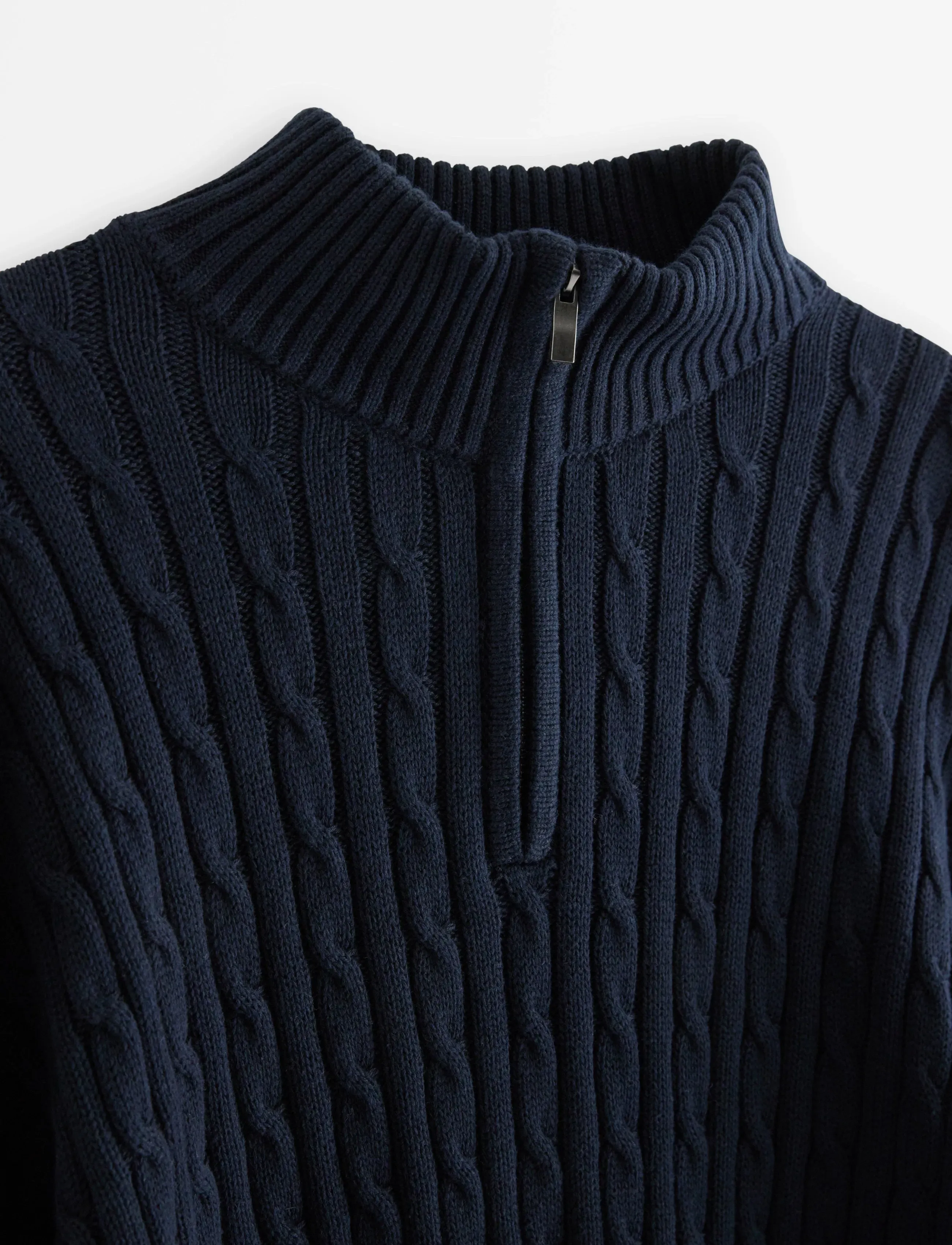 Lindex - Cable-knit jumper - trøjer - dark navy - 5