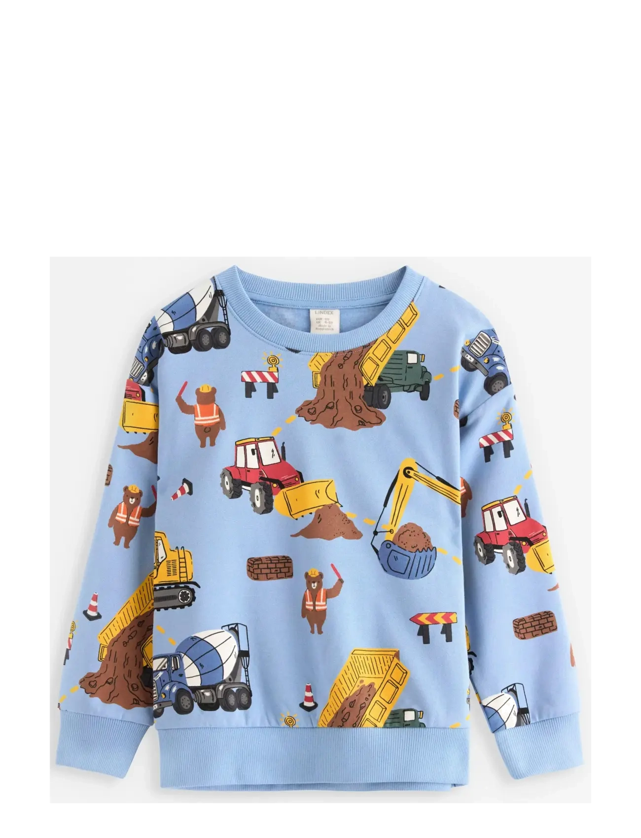 Lindex SB Sweatshirt construction tru - Lapsed 98–134 - BLUE / blue