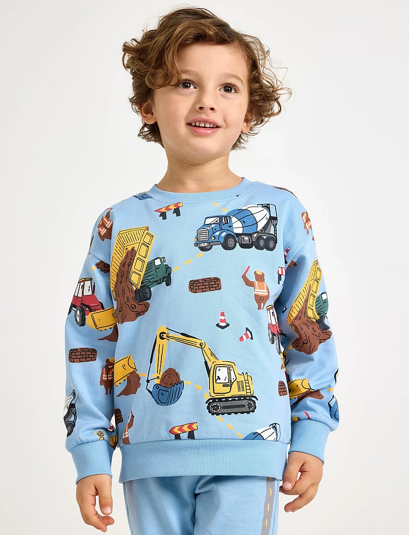 Lindex - SB Sweatshirt construction tru - dressipluusid - blue - 0