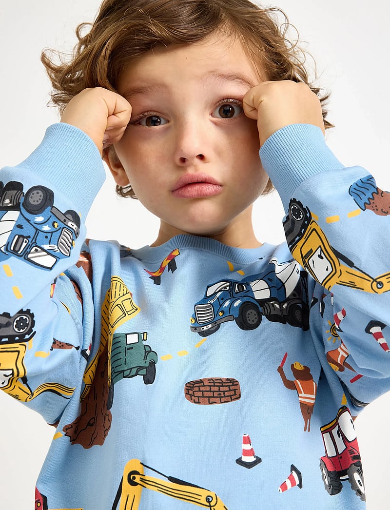 Lindex - SB Sweatshirt construction tru - dressipluusid - blue - 4