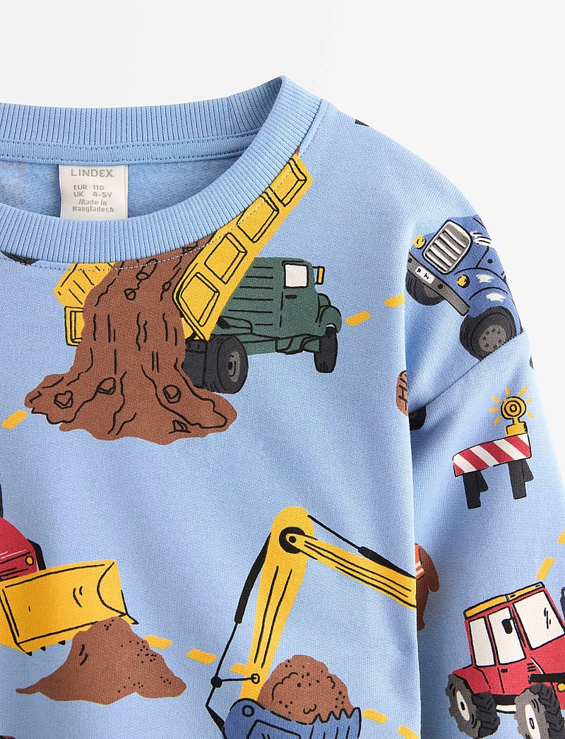 Lindex - SB Sweatshirt construction tru - dressipluusid - blue - 5