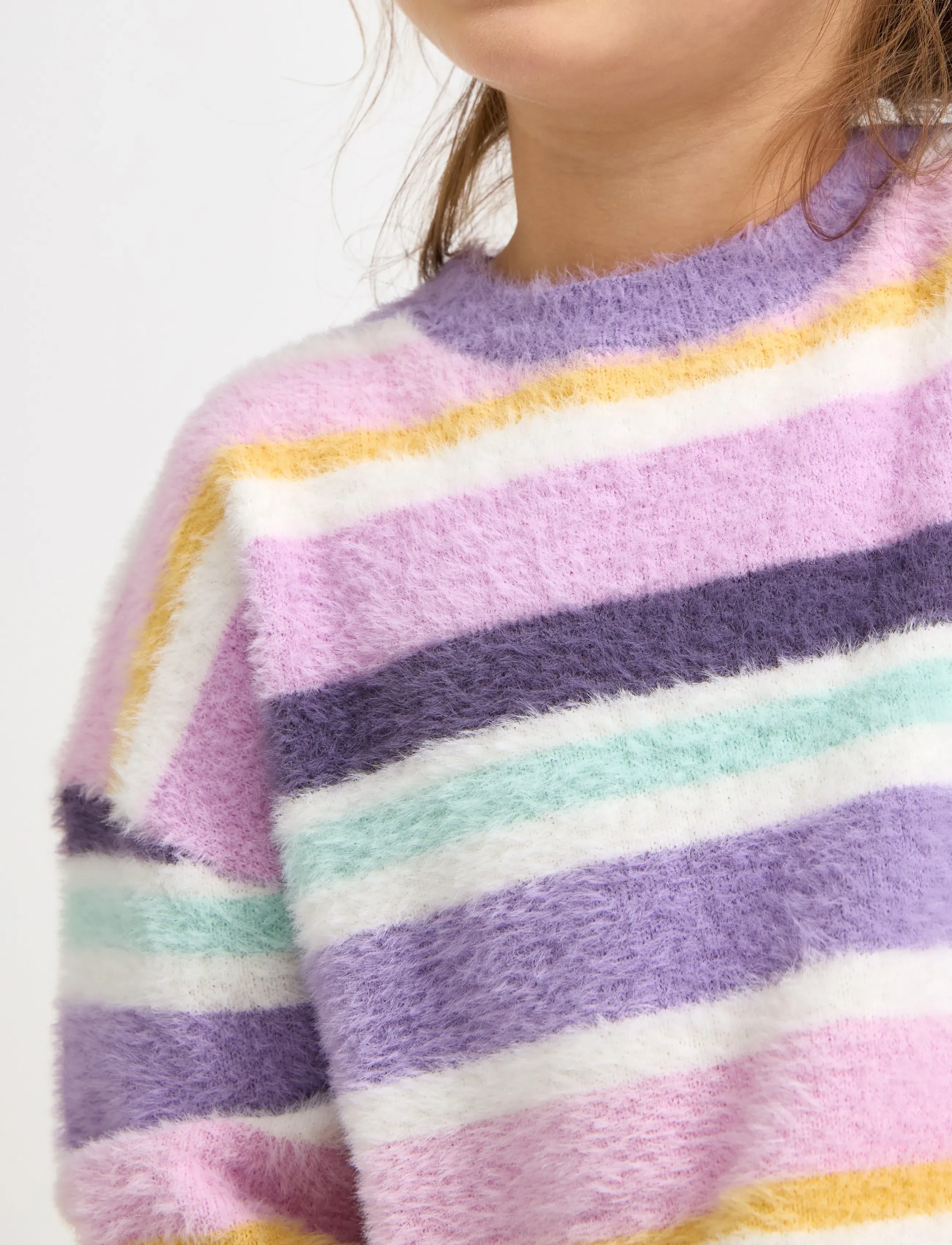 Lindex - Jumper in feather yarn - pullover - lilac - 4