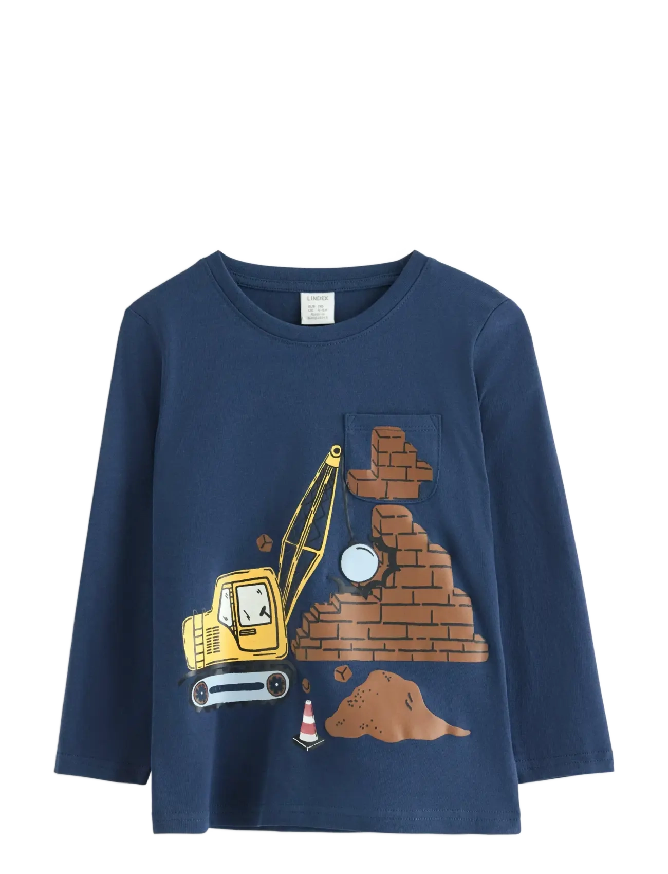 Lindex Top LS construction truck PLAC - Overdele - DARK BLUE / navy