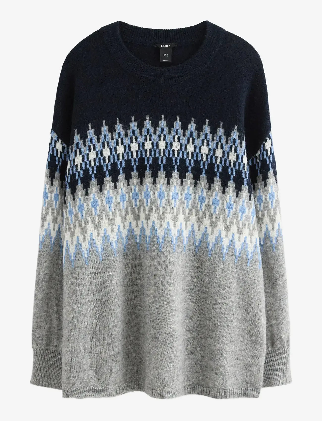 Lindex - Stickad tröja - jumpers - grey melange - 1