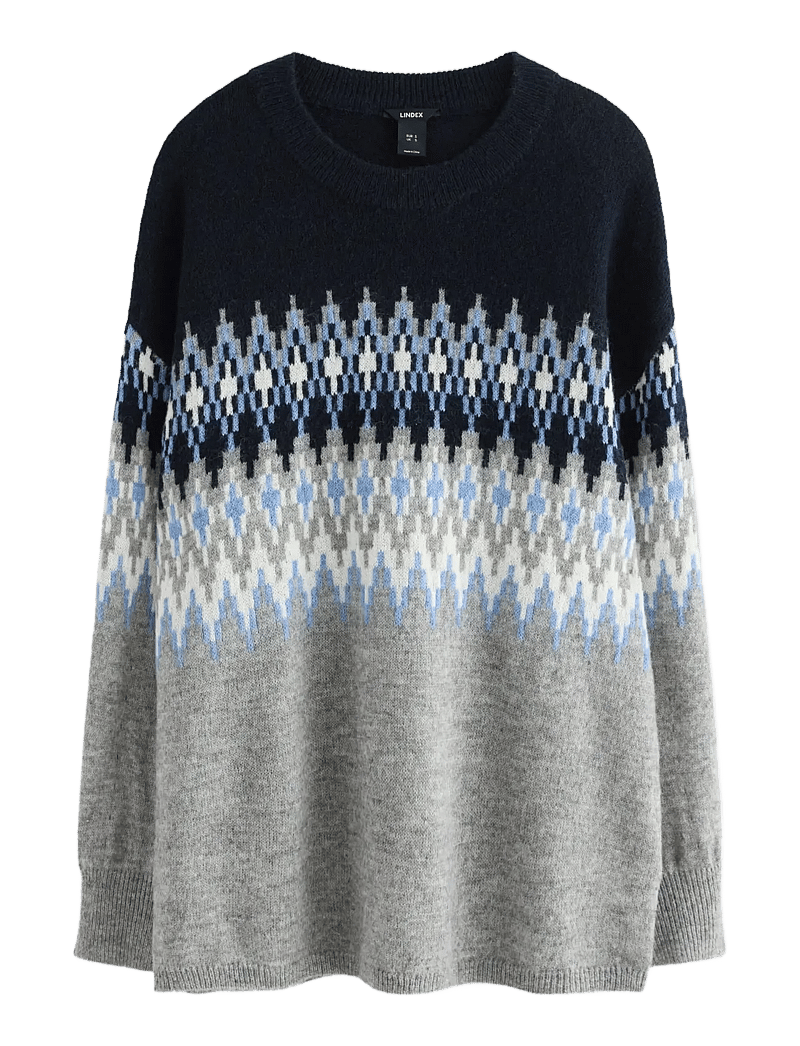 Lindex - Stickad tröja - pullover - grey melange - 1