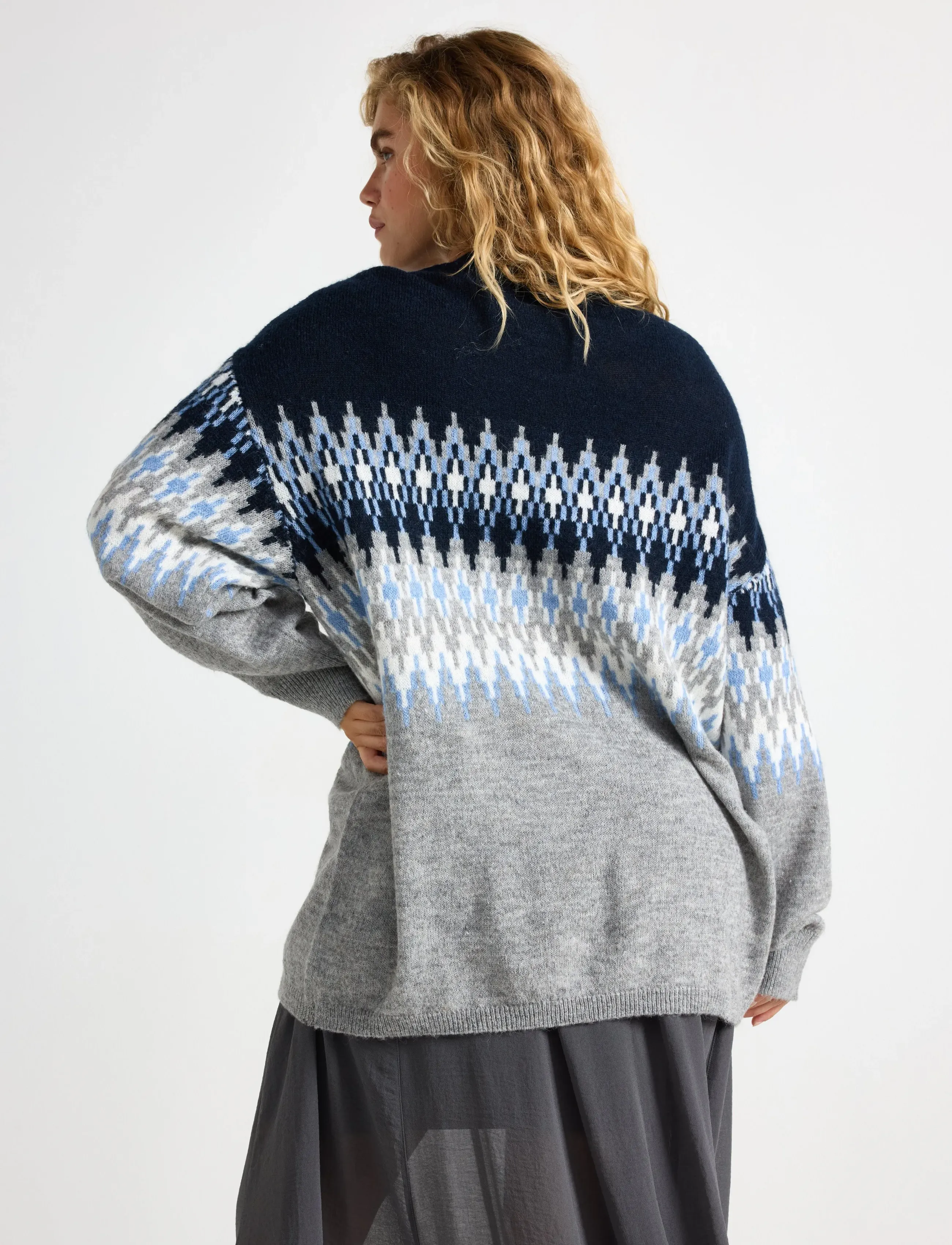 Lindex - Stickad tröja - džemprid - grey melange - 3