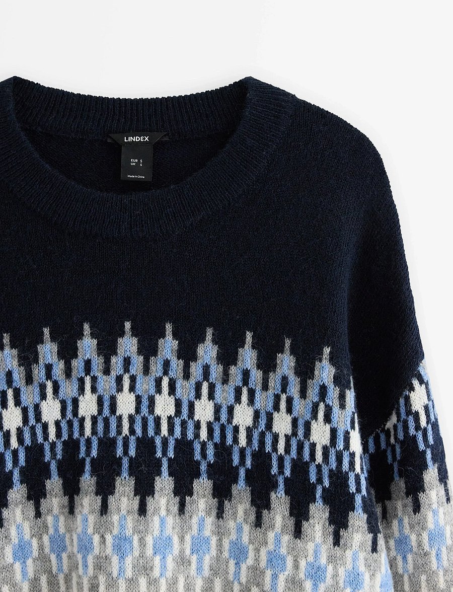 Lindex - Stickad tröja - pullover - grey melange - 5