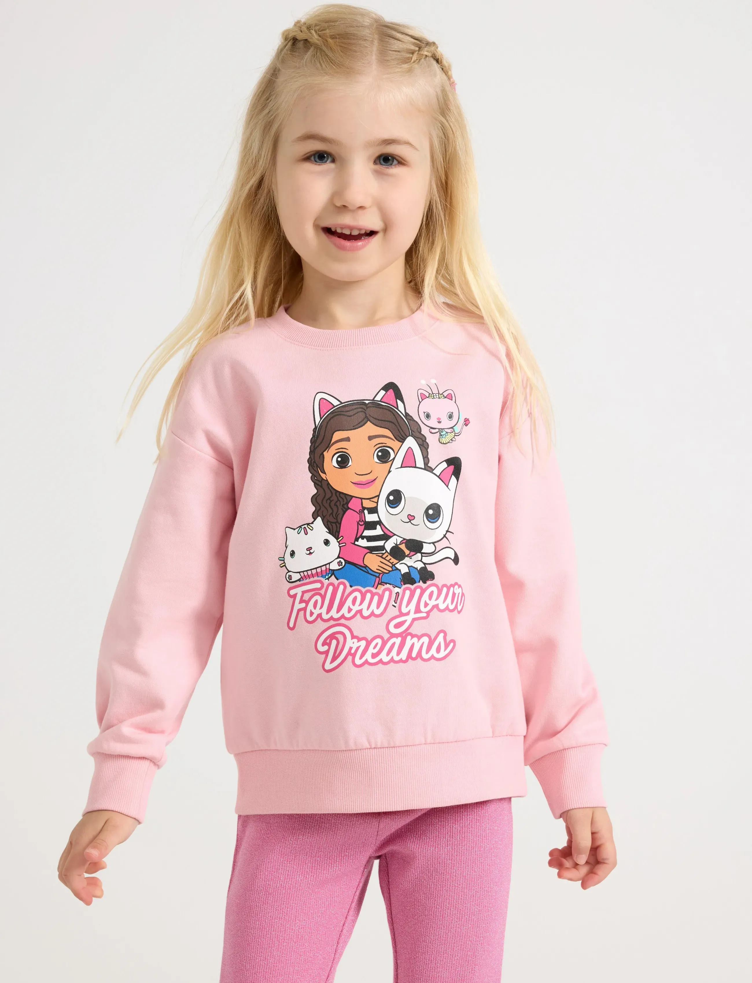 Lindex Sweatshirt Gabbys dollhouse - Sweatshirts & Kapuzenpullover - LIGHT PINK / pink/rose