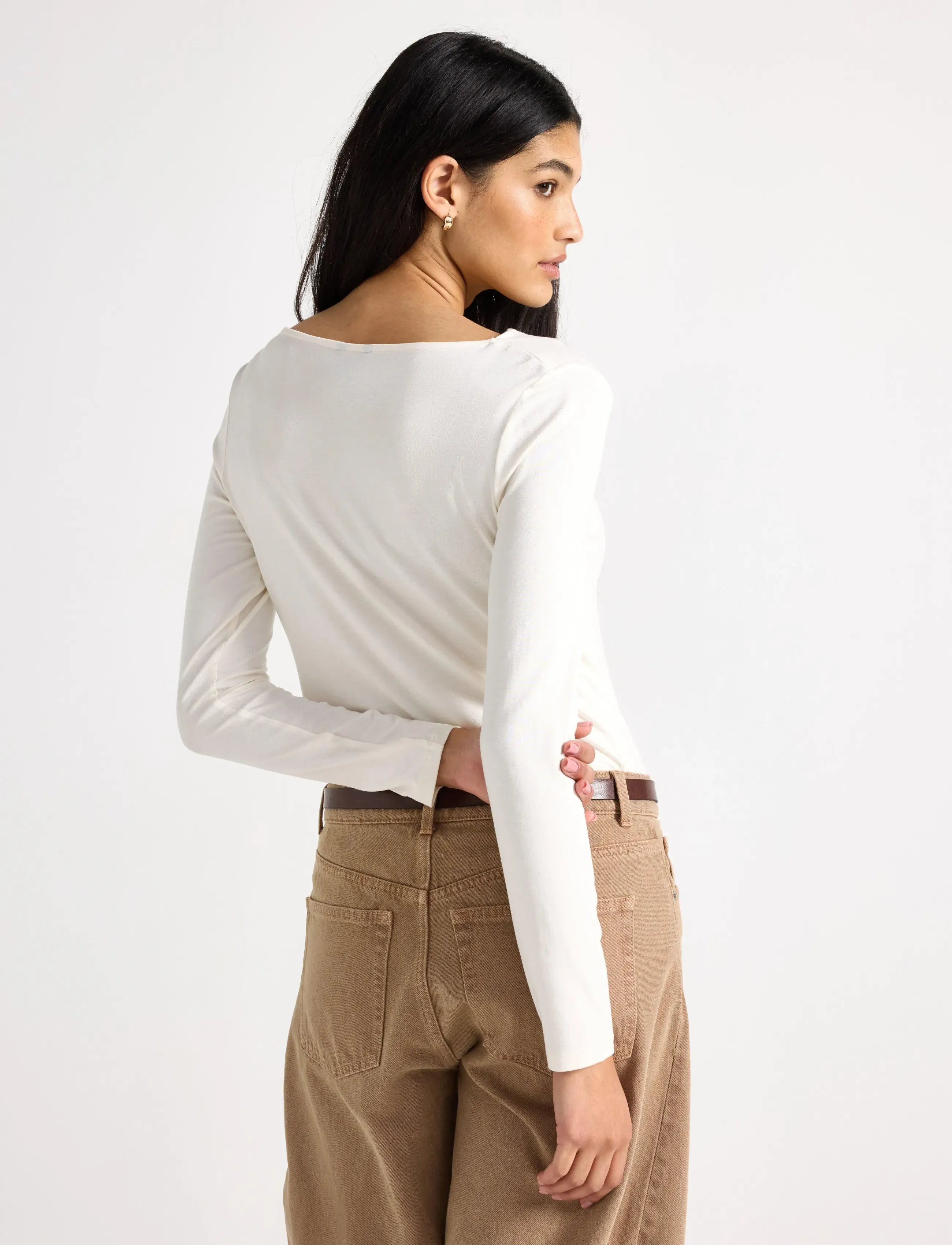 Lindex - Top Simona - langärmlige tops - light white - 3