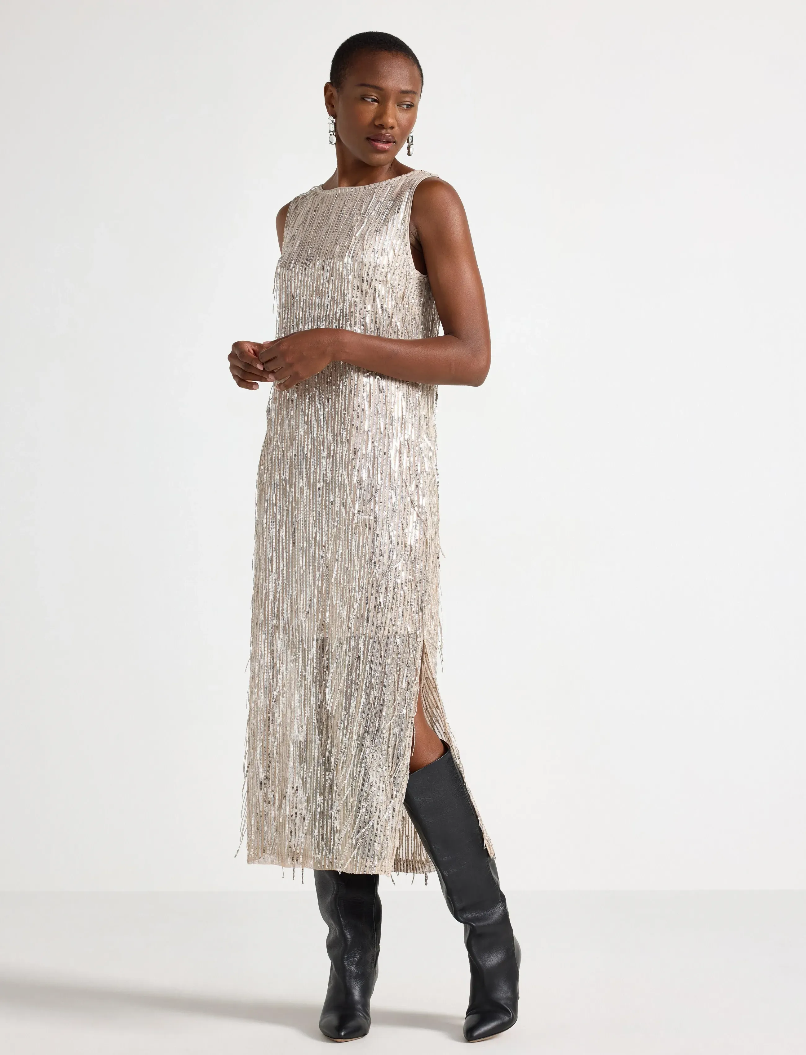 Lindex Dress Carol - Jurken - SILVER / silver