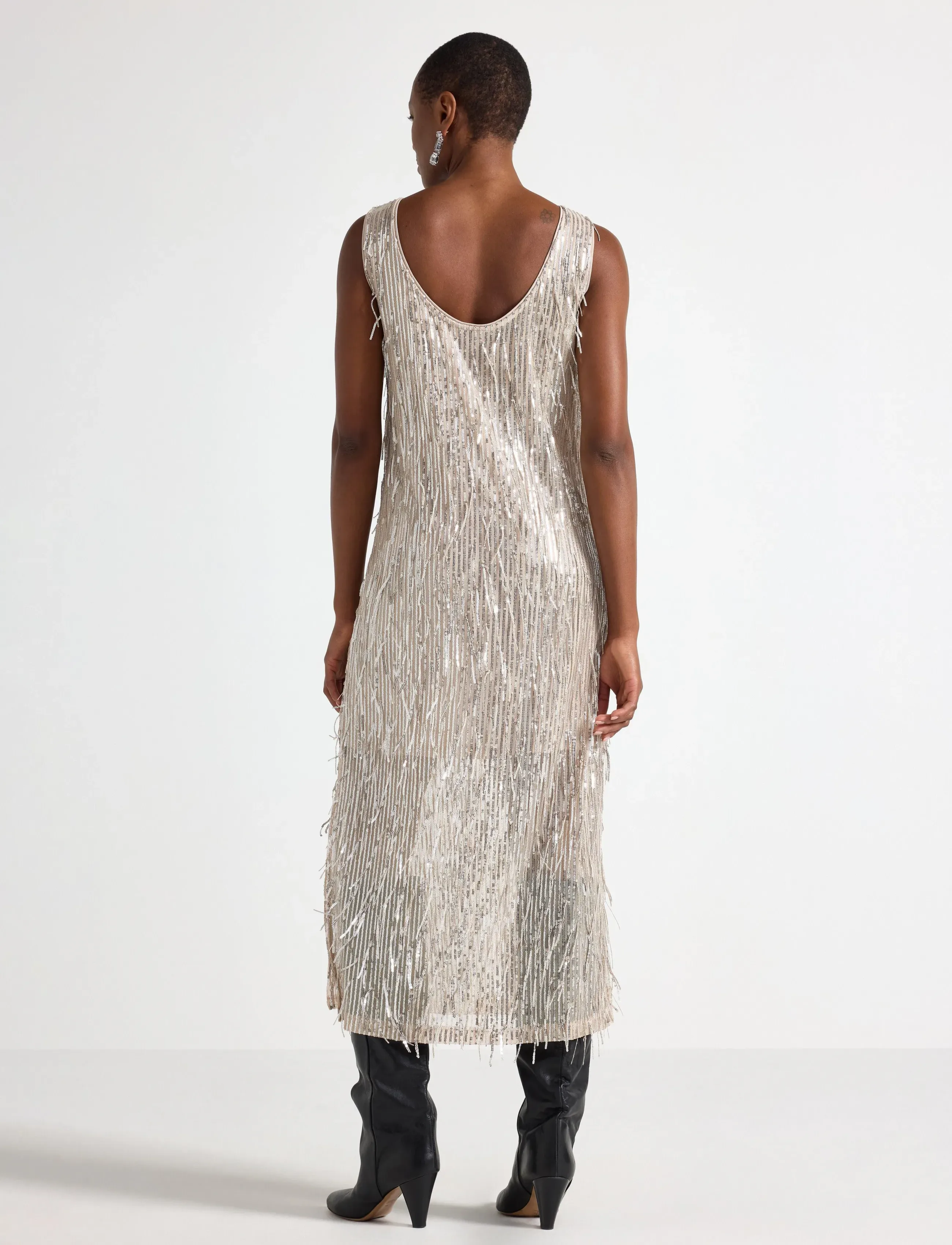 Lindex - Dress Carol - silver - 3
