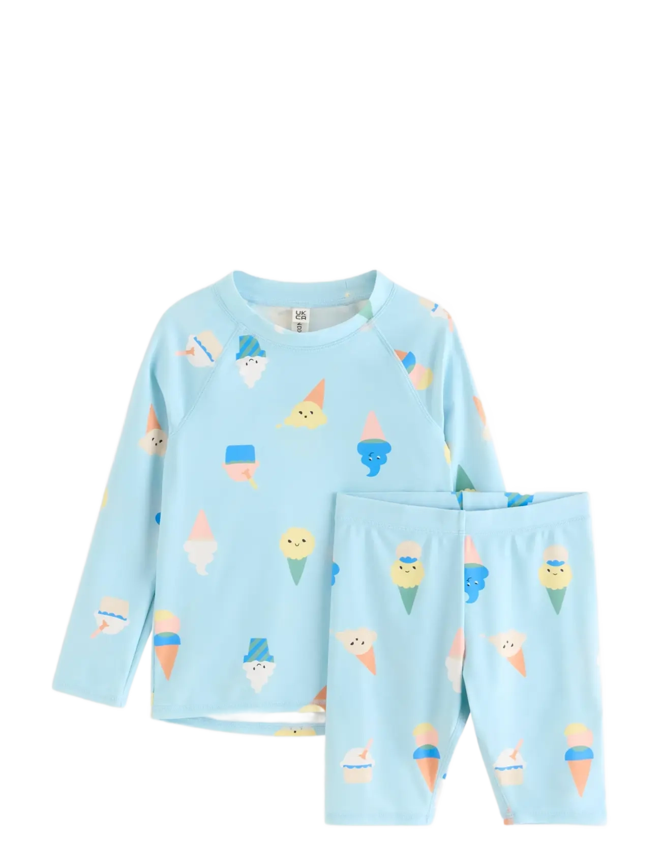 LINDEX Bademode Set With Uv Protection Blau - 122/128 - Kinder