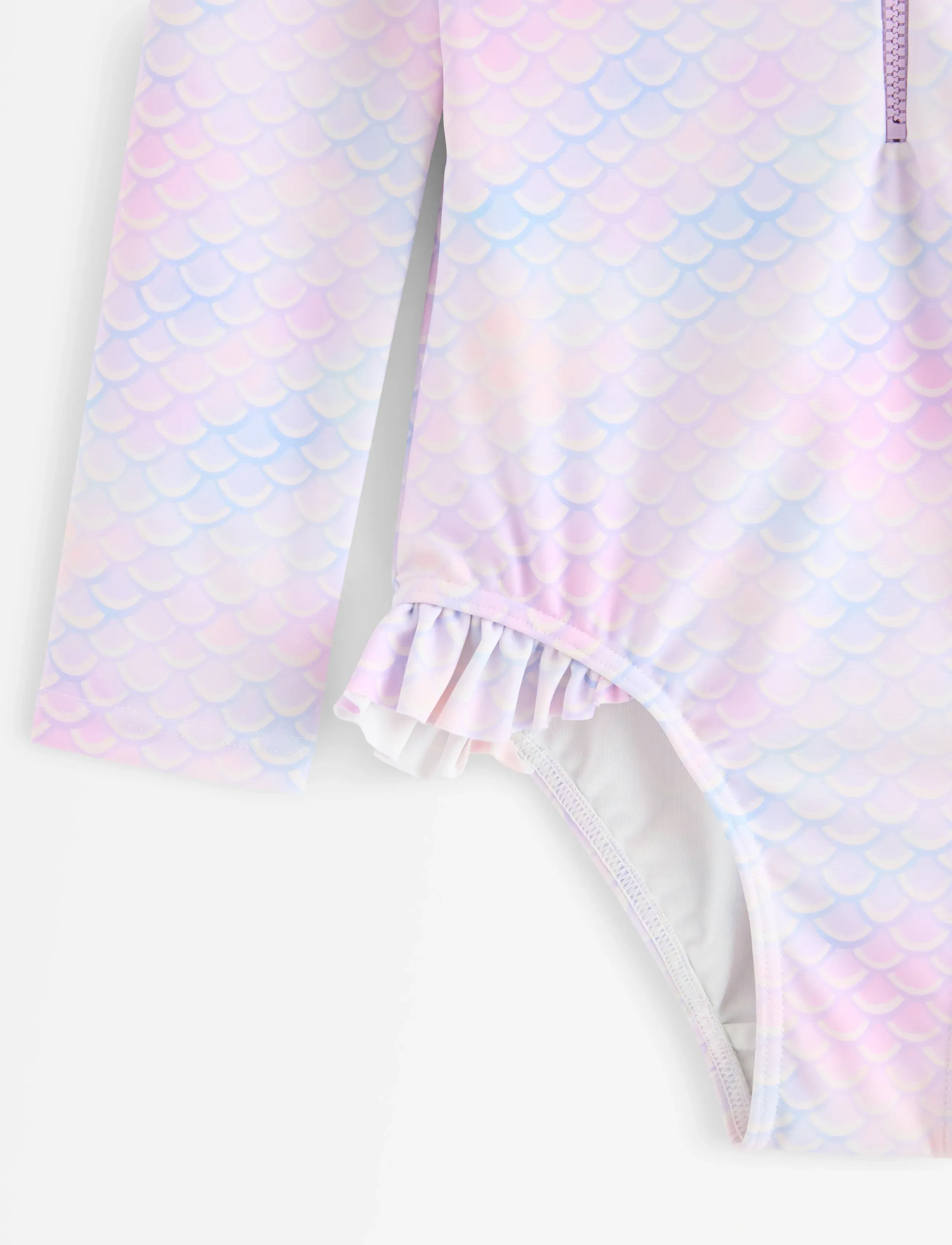 Lindex - Swimsuit l s mermaid - badeanzüge - light pink - 2