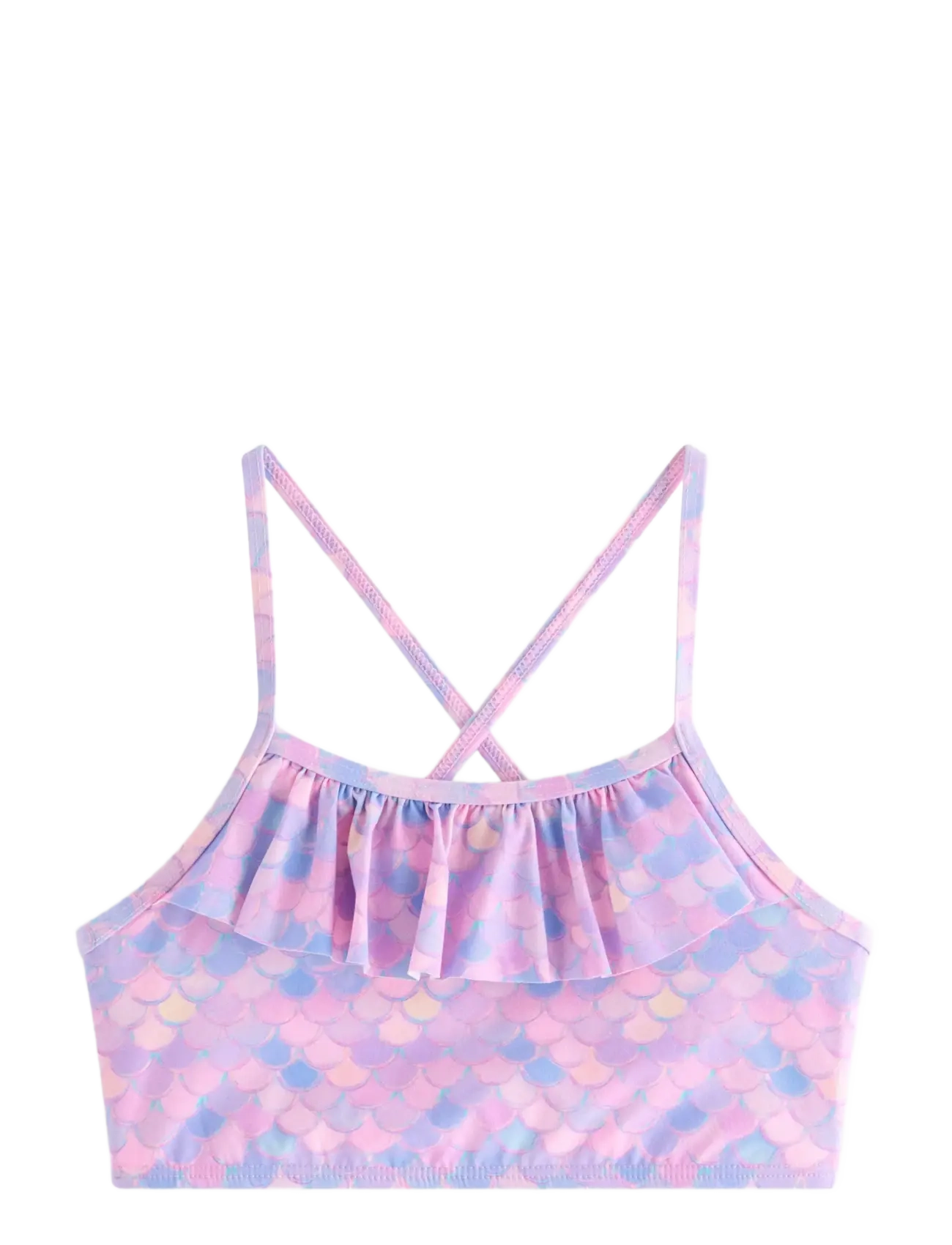 LINDEX Bikini Oberteil With Frills Pink - 98/104 - Kinder