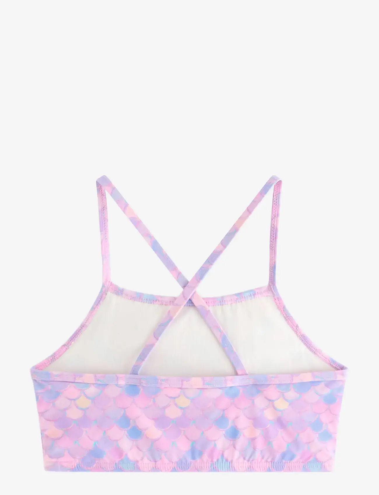 Lindex - Bikini top with frills - badeoverdele - light pink - 1