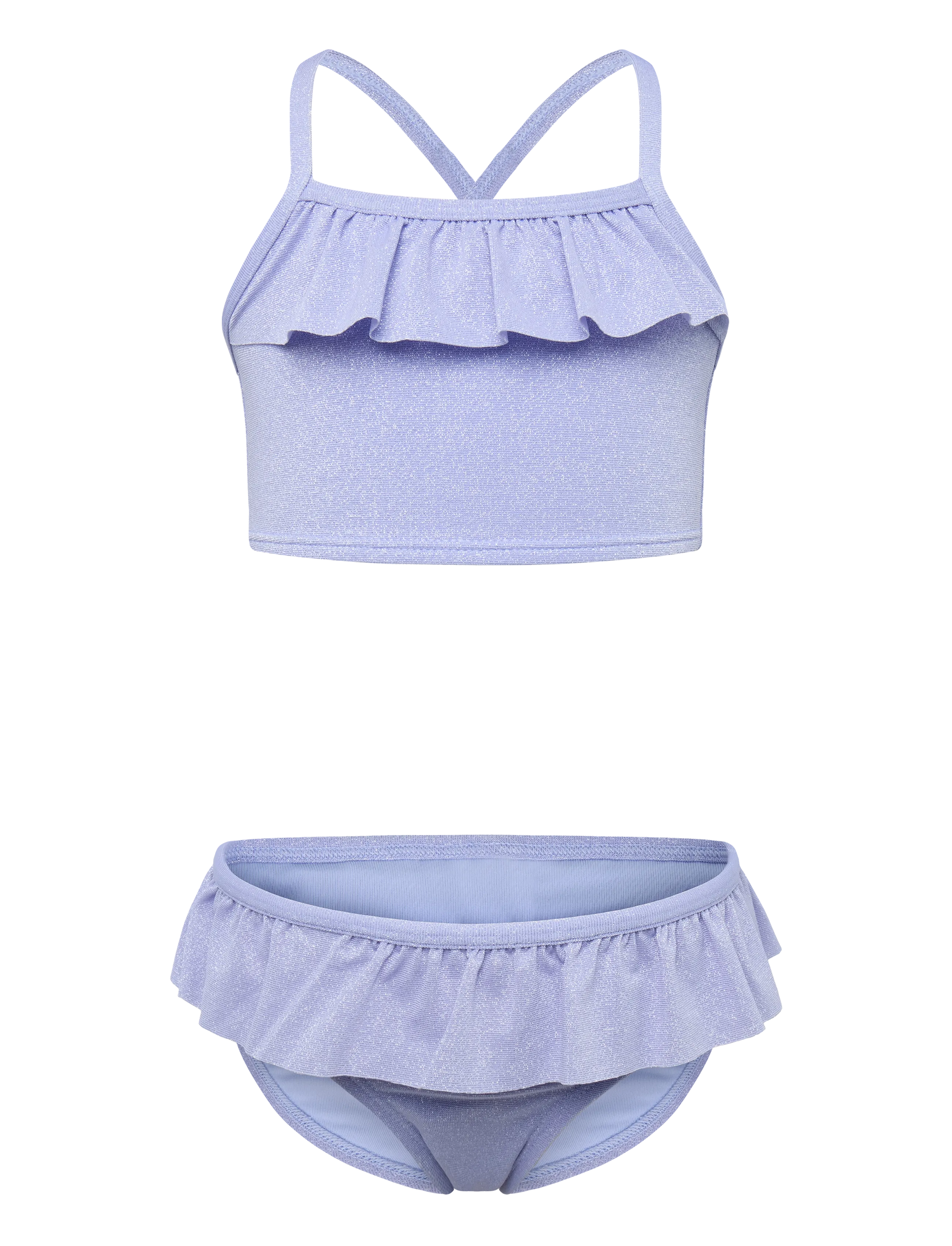 Lindex Bikini set glitter - Badekleidung - LIGHT BLUE / blue