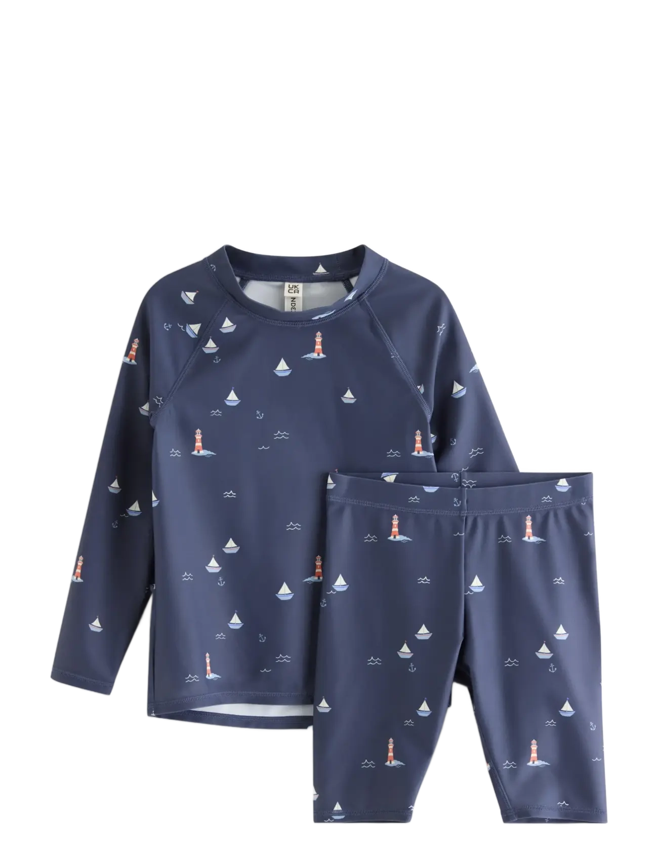 LINDEX Upf 50+ Uv-Set Navy - 122/128 - Kinder