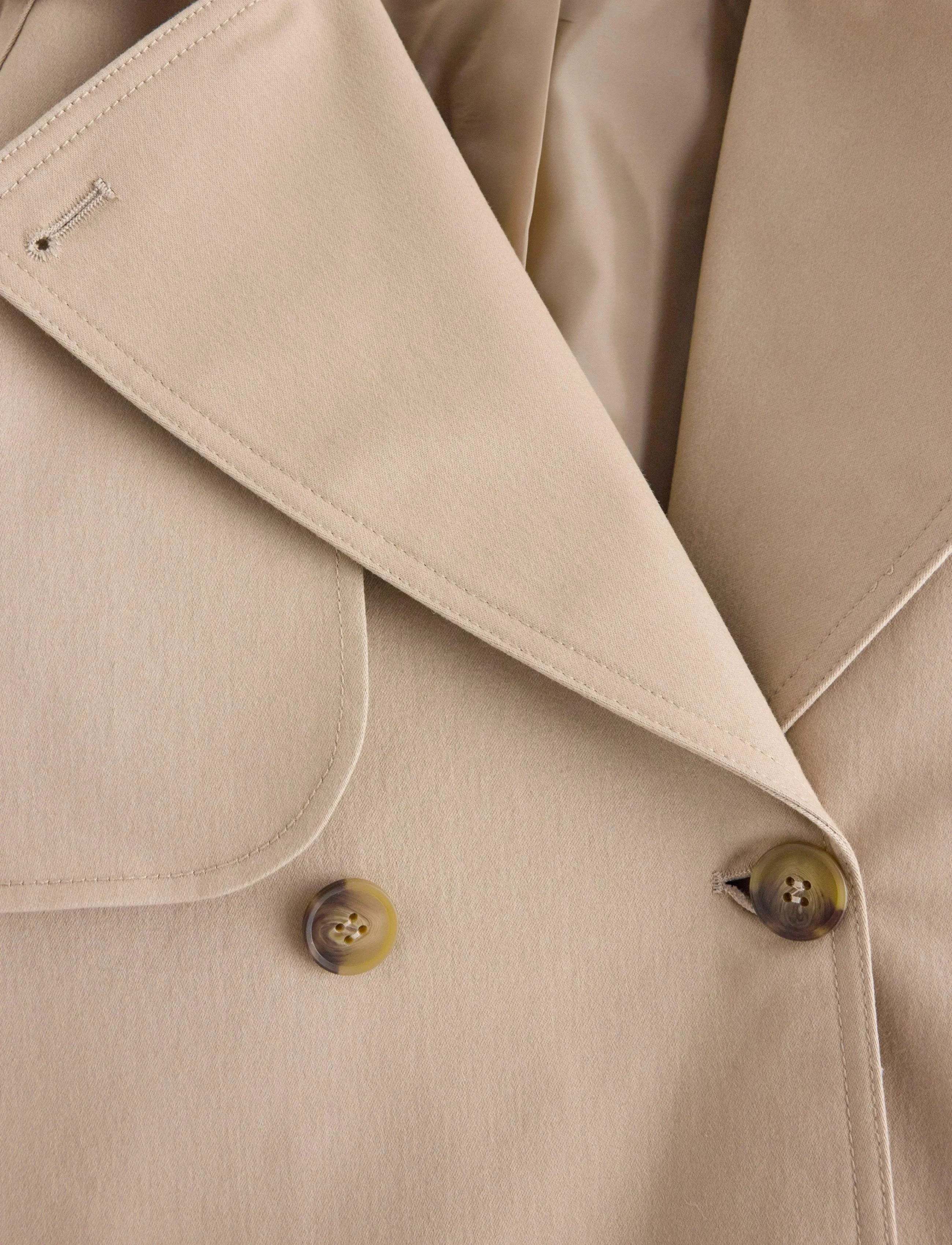 Lindex - Short trench coat - kåper - beige - 4