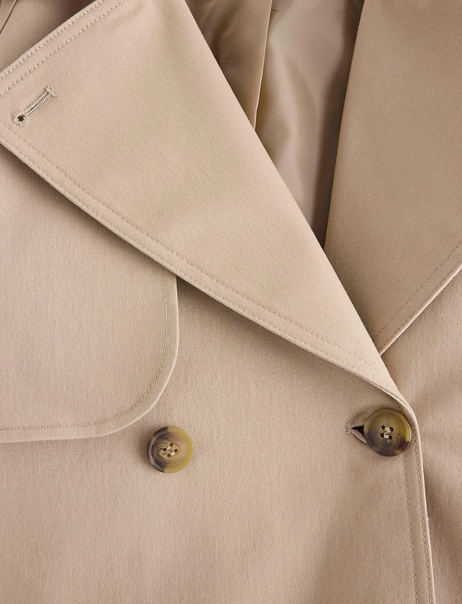 Lindex - Short trench coat - mäntel - beige - 4