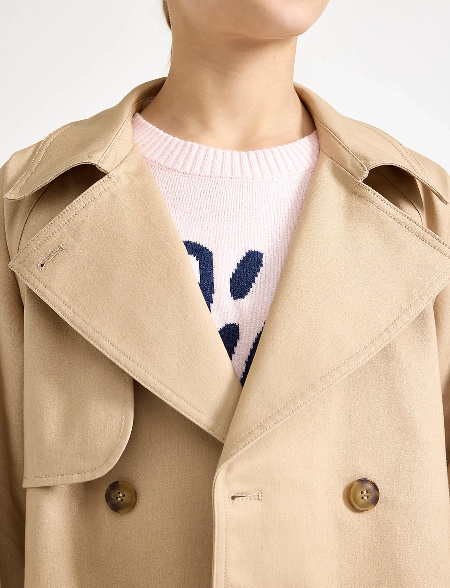 Lindex - Short trench coat - mäntel - beige - 5