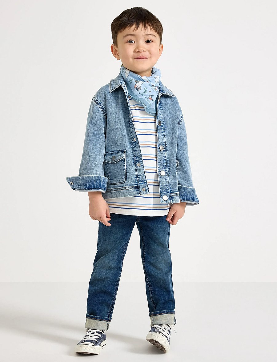 Lindex - Jacket denim workwear - denim & corduroy - light denim - 0