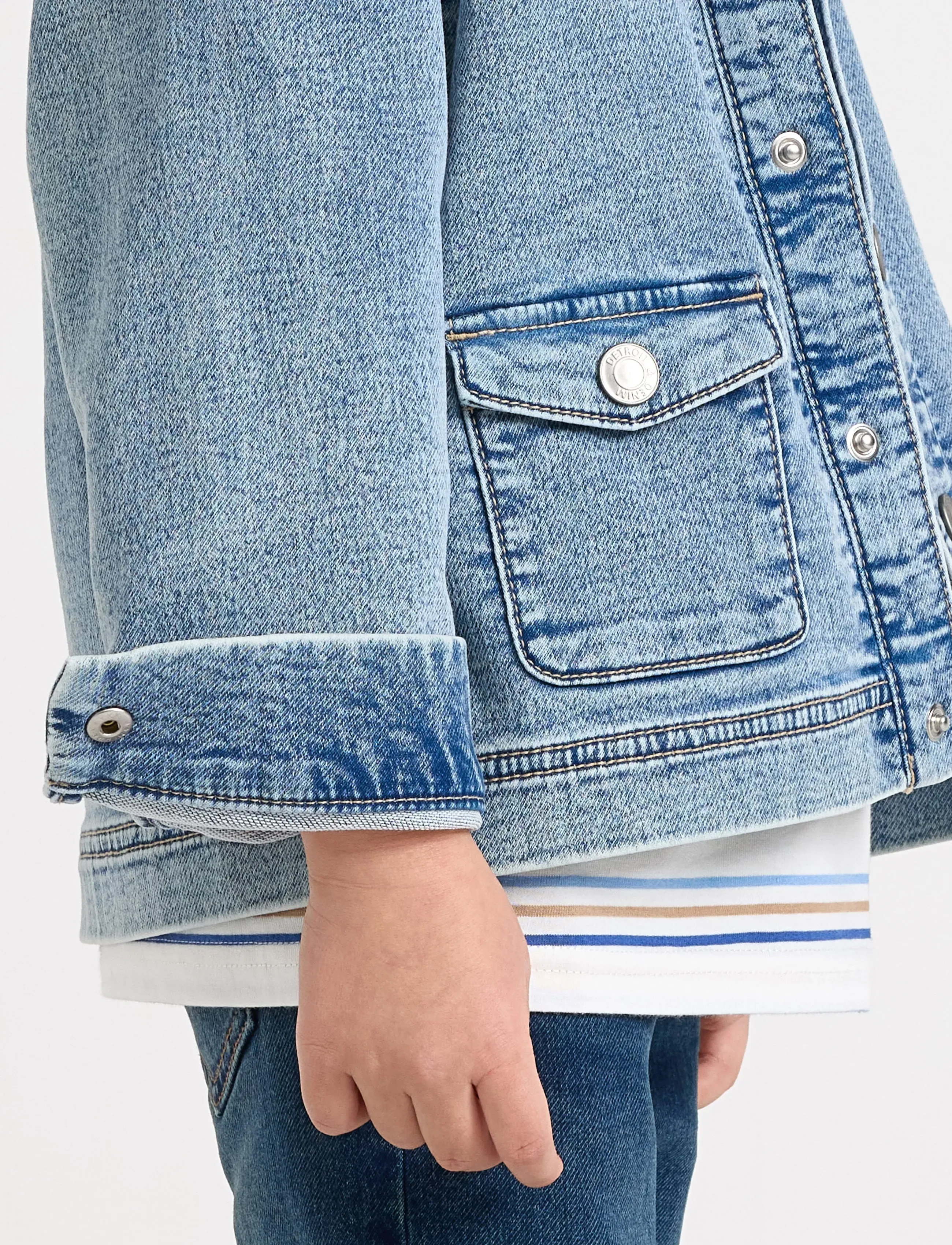 Lindex - Jacket denim workwear - suvised sooduspakkumised - light denim - 5
