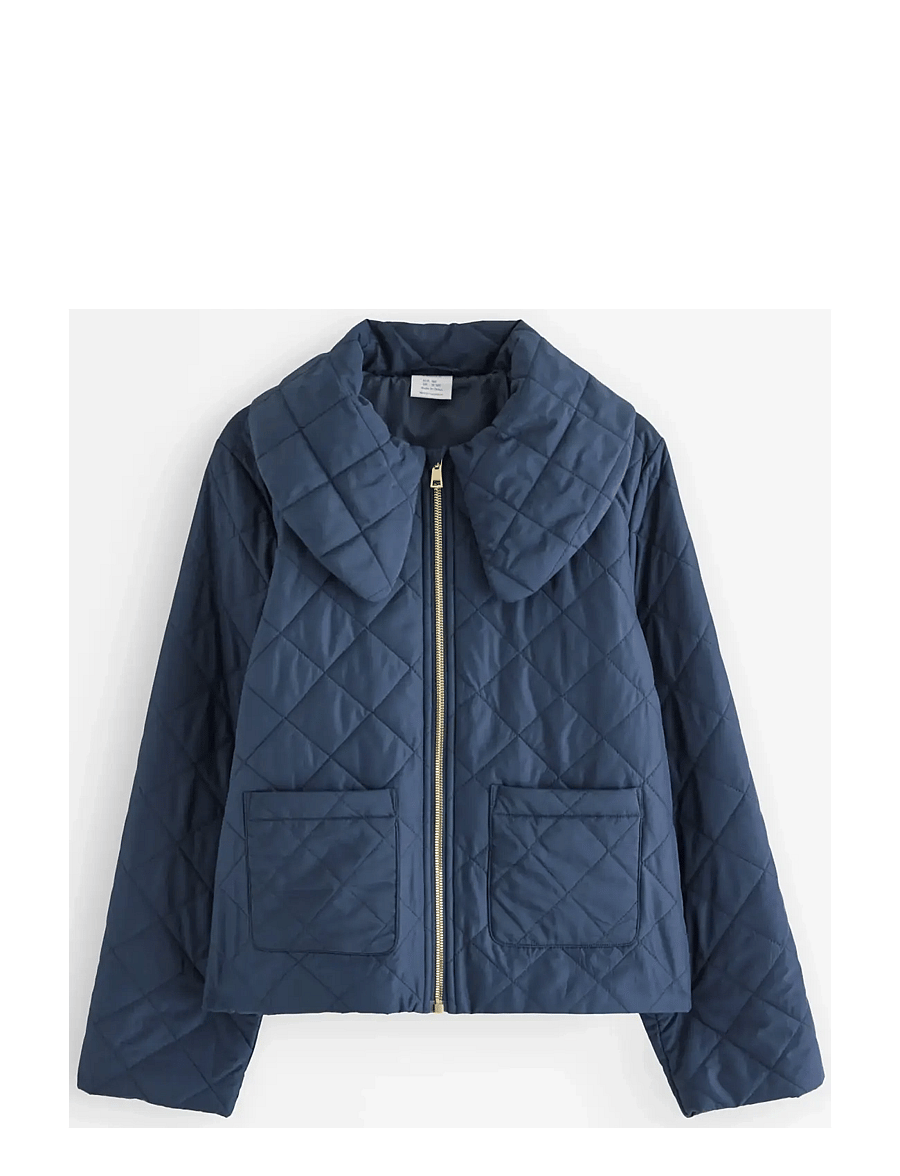 Lindex - Water repellent jacket with collar - quiltade jackor - dark blue - 1