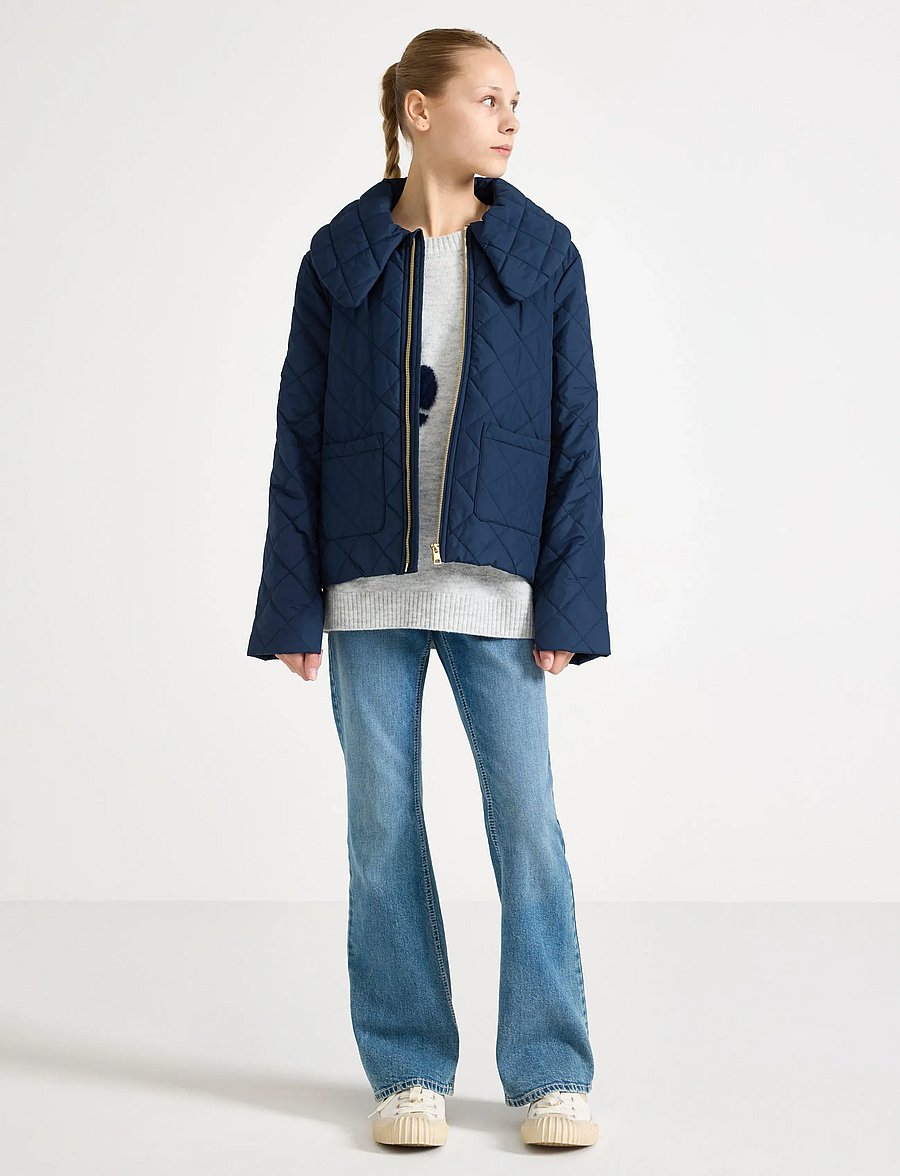 Lindex - Water repellent jacket with collar - quiltade jackor - dark blue - 0