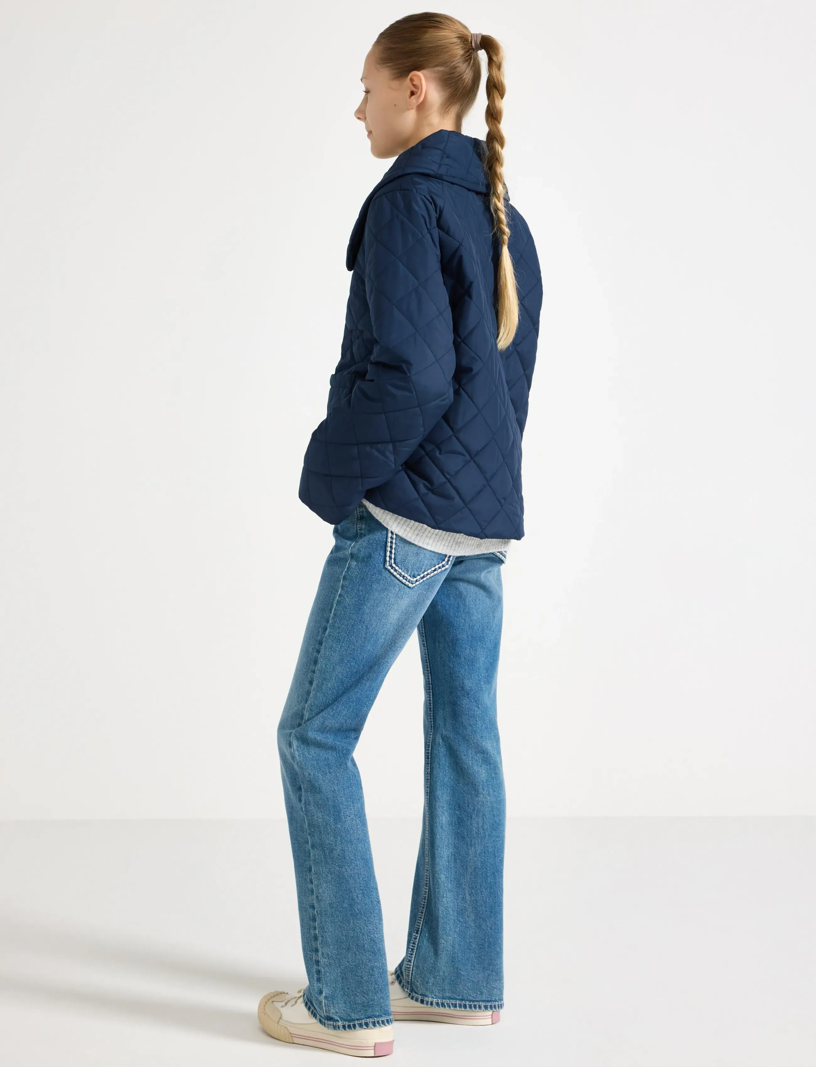 Lindex - Water repellent jacket with collar - sügisjakid - dark blue - 3