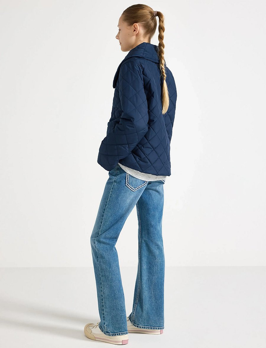 Lindex - Water repellent jacket with collar - quiltade jackor - dark blue - 3