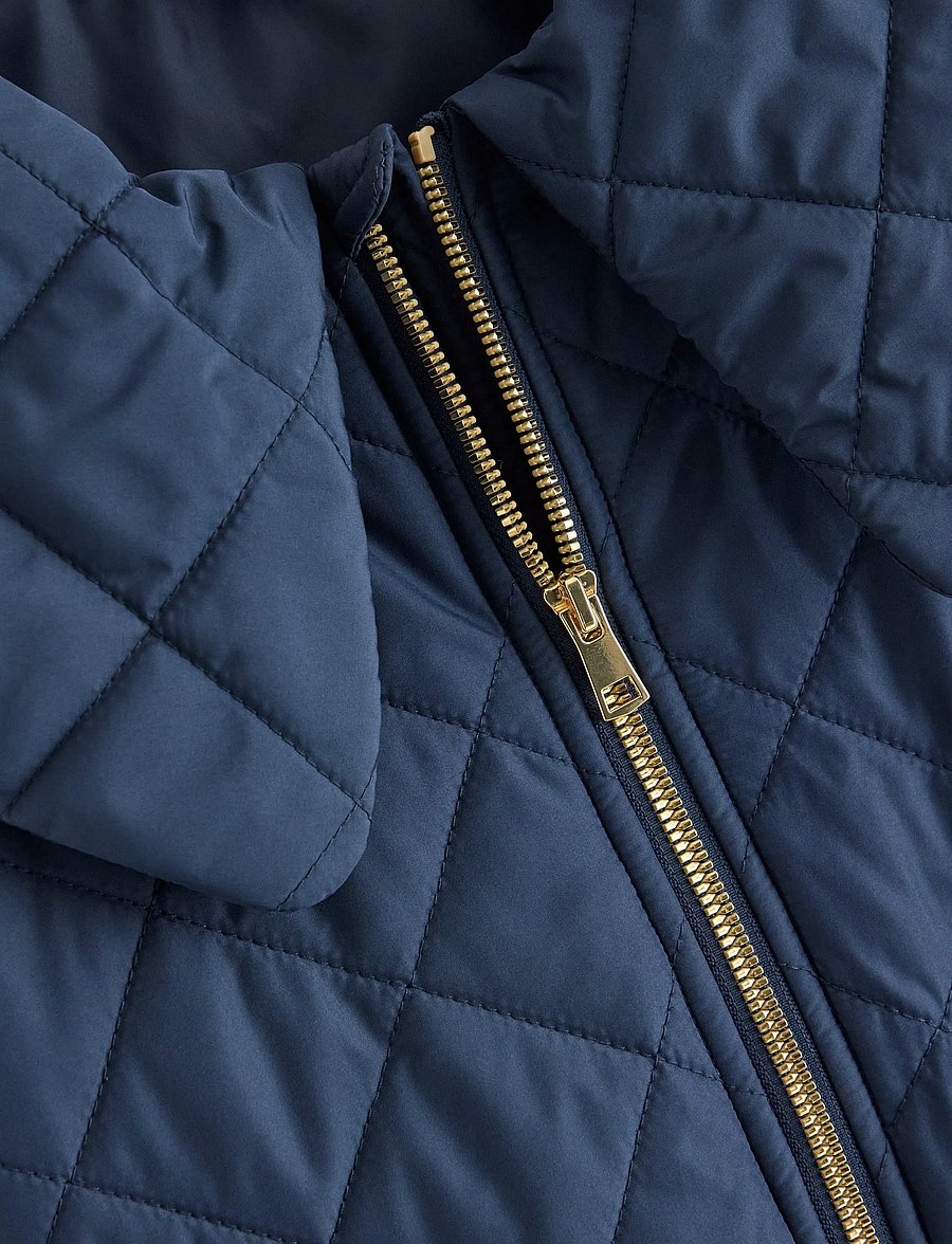 Lindex - Water repellent jacket with collar - quiltade jackor - dark blue - 4