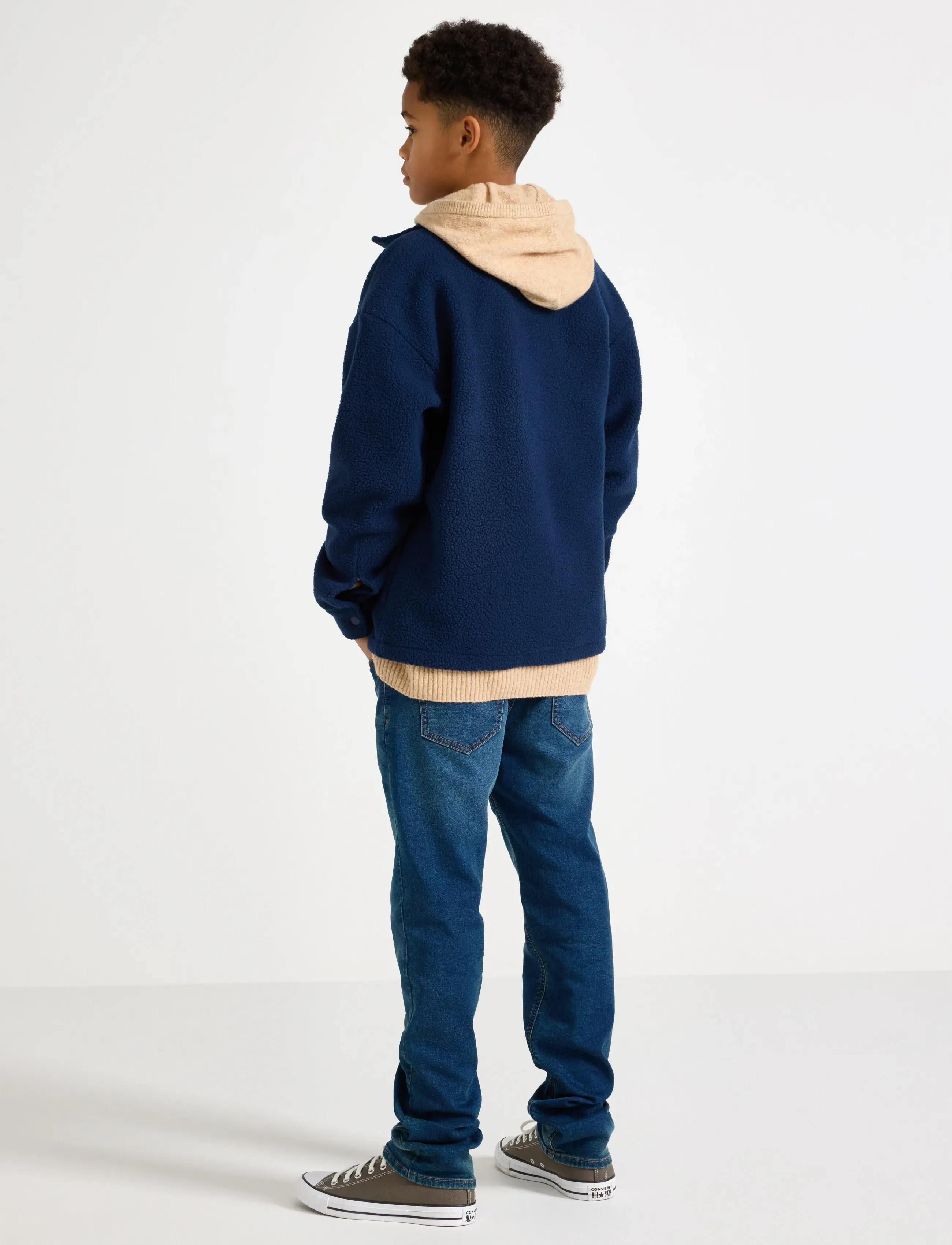 Lindex - Jacket in pile - fliisjakid - dark blue - 3