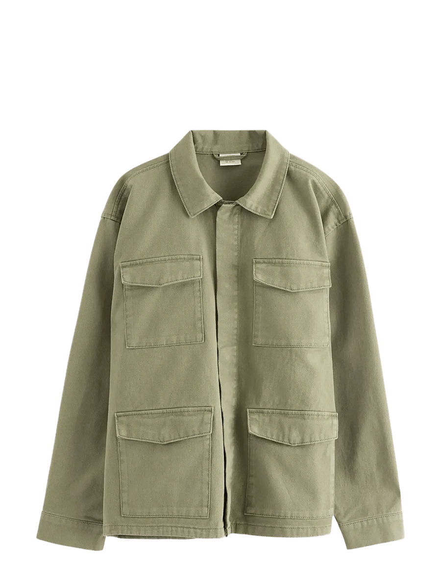 Lindex - Cargo jacket - kerged joped - light dusty khaki - 1