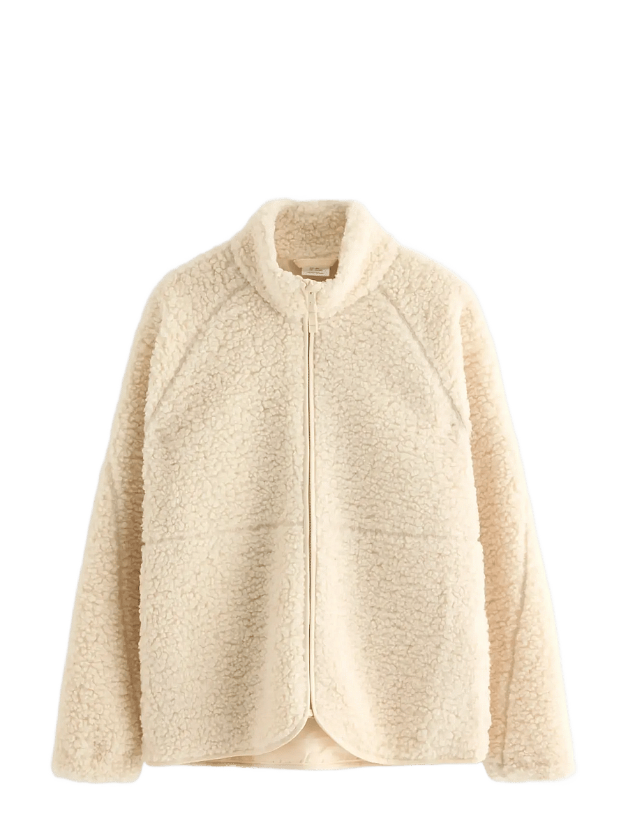 Lindex - Jacket pile school girl - fleecejacken - light beige - 1