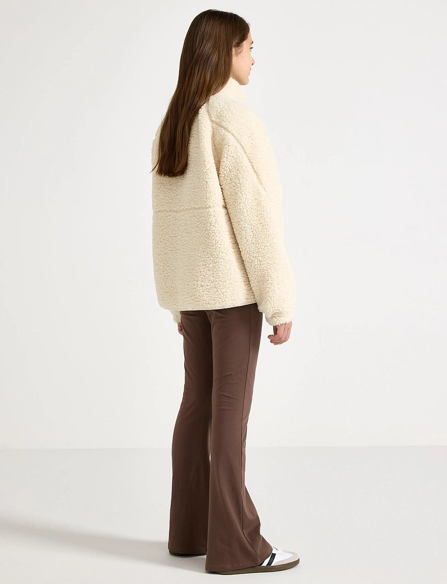 Lindex - Jacket pile school girl - fleecejacken - light beige - 3