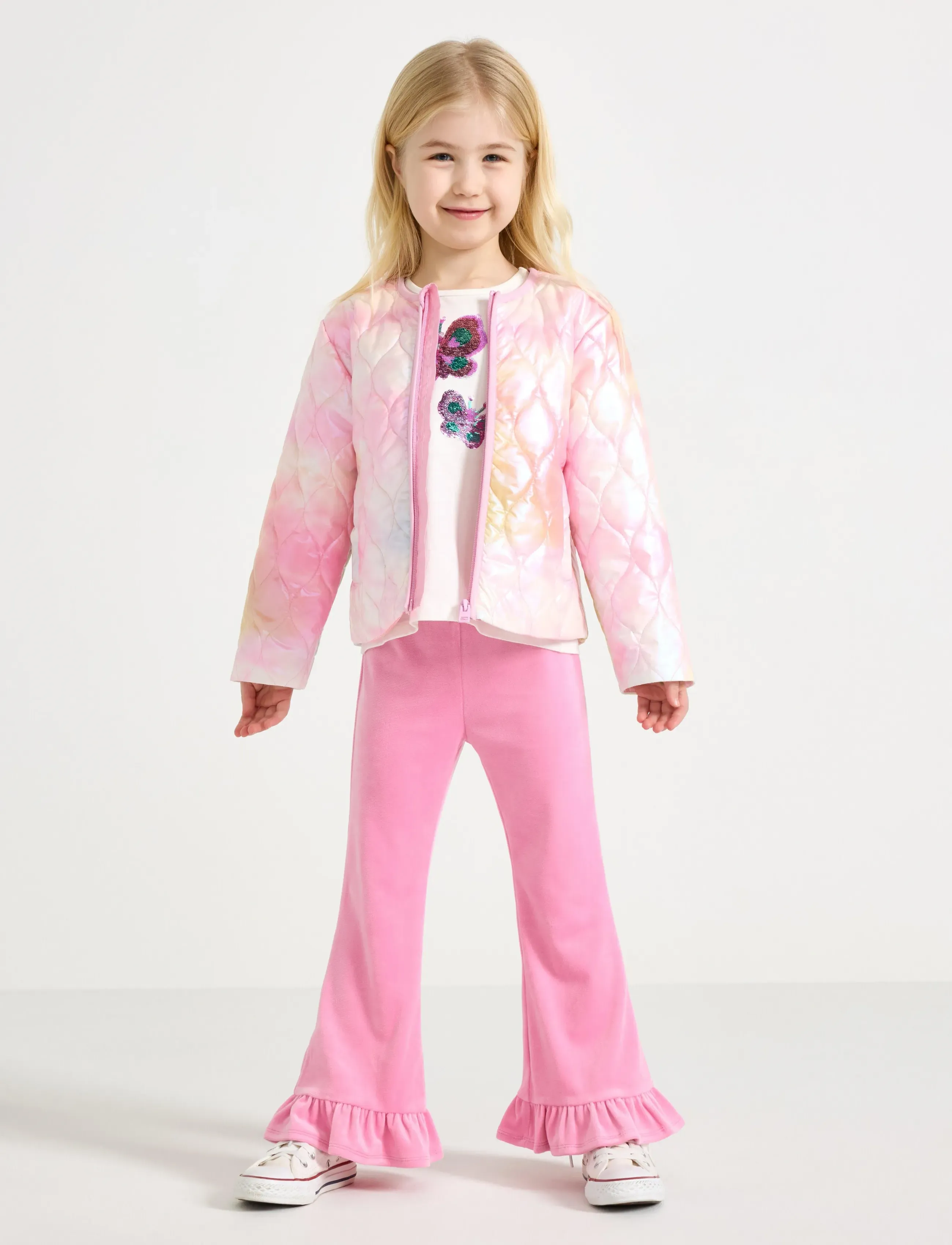 Lindex Jacket Light Padded Rainbow, 128, Jackets & Coats, Mehrfarbig/gemustert - Quilted Jackets, Kinder