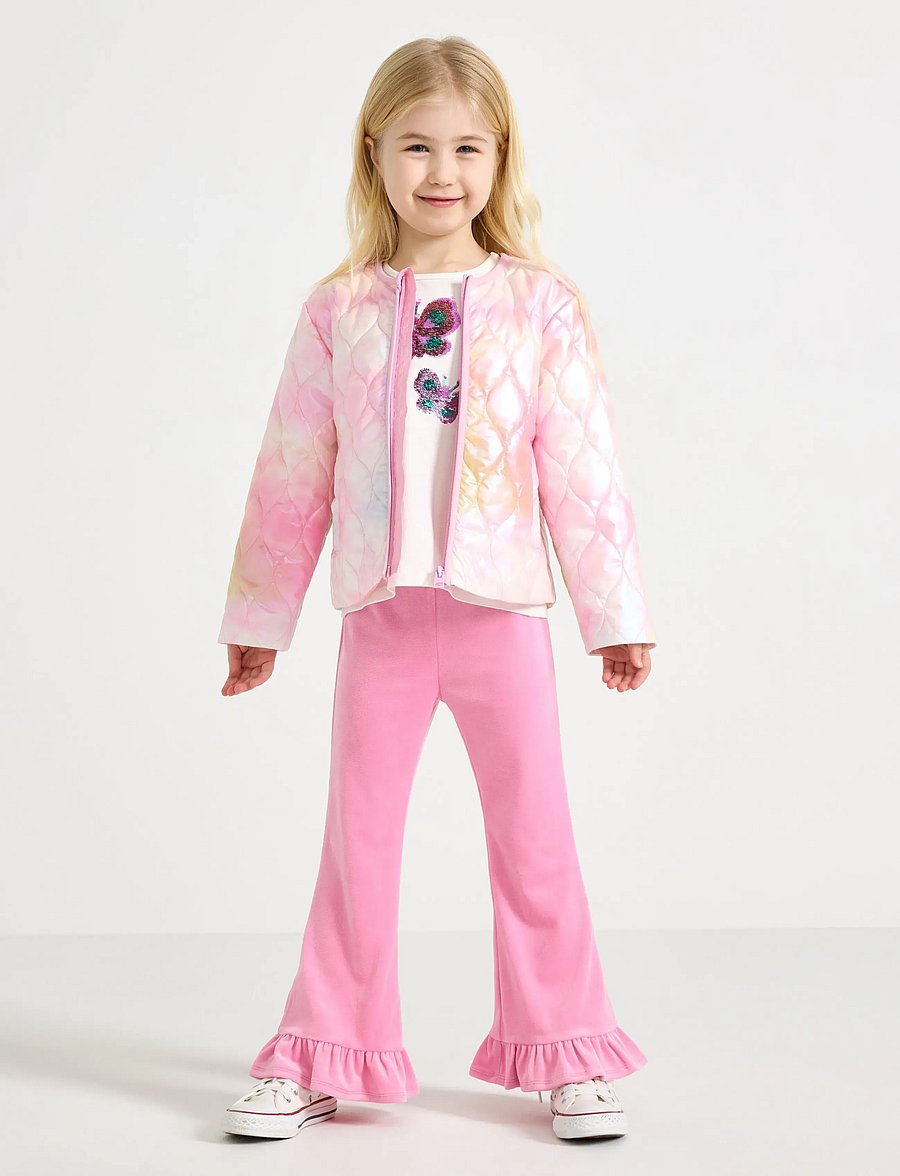 Lindex - Jacket light padded rainbow - steppjacken - light pink - 0