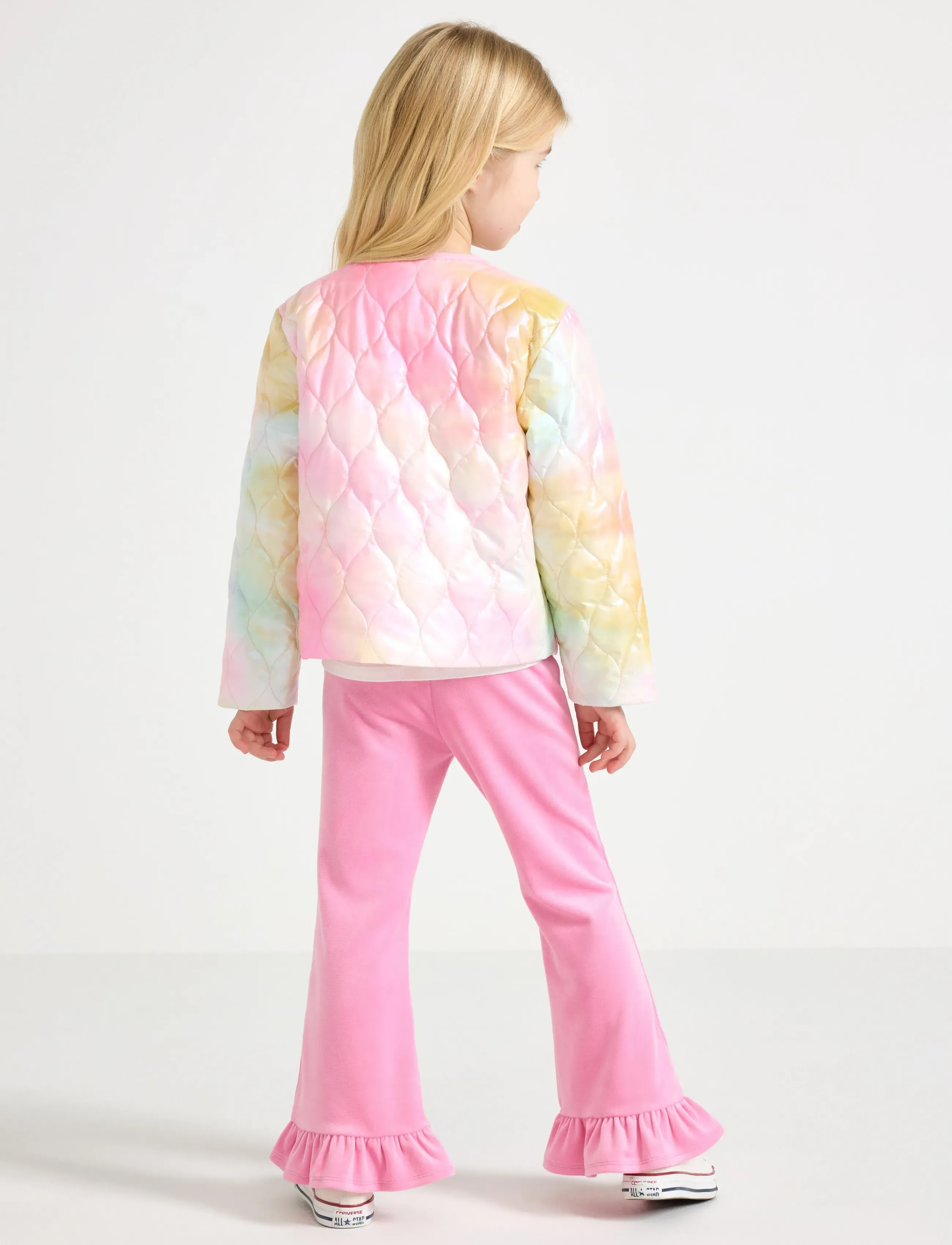 Lindex - Jacket light padded rainbow - fall jackets - light pink - 3