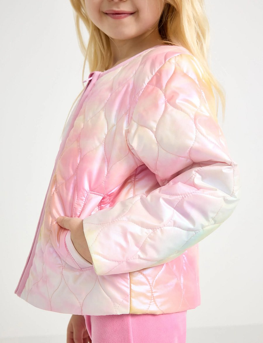 Lindex - Jacket light padded rainbow - steppjacken - light pink - 4