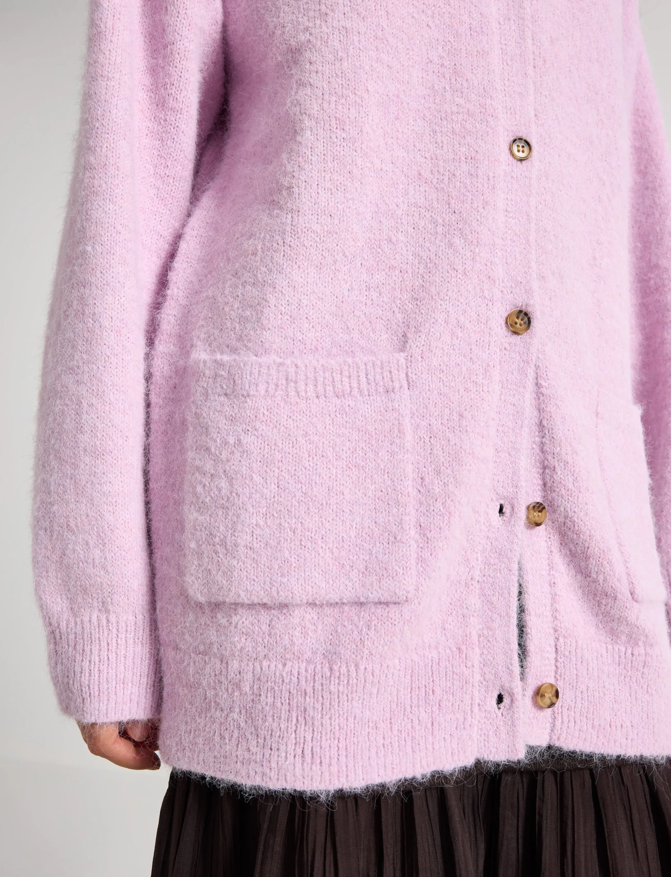 Lindex - Stickad cardigan - kardiganai - dusty pink - 4