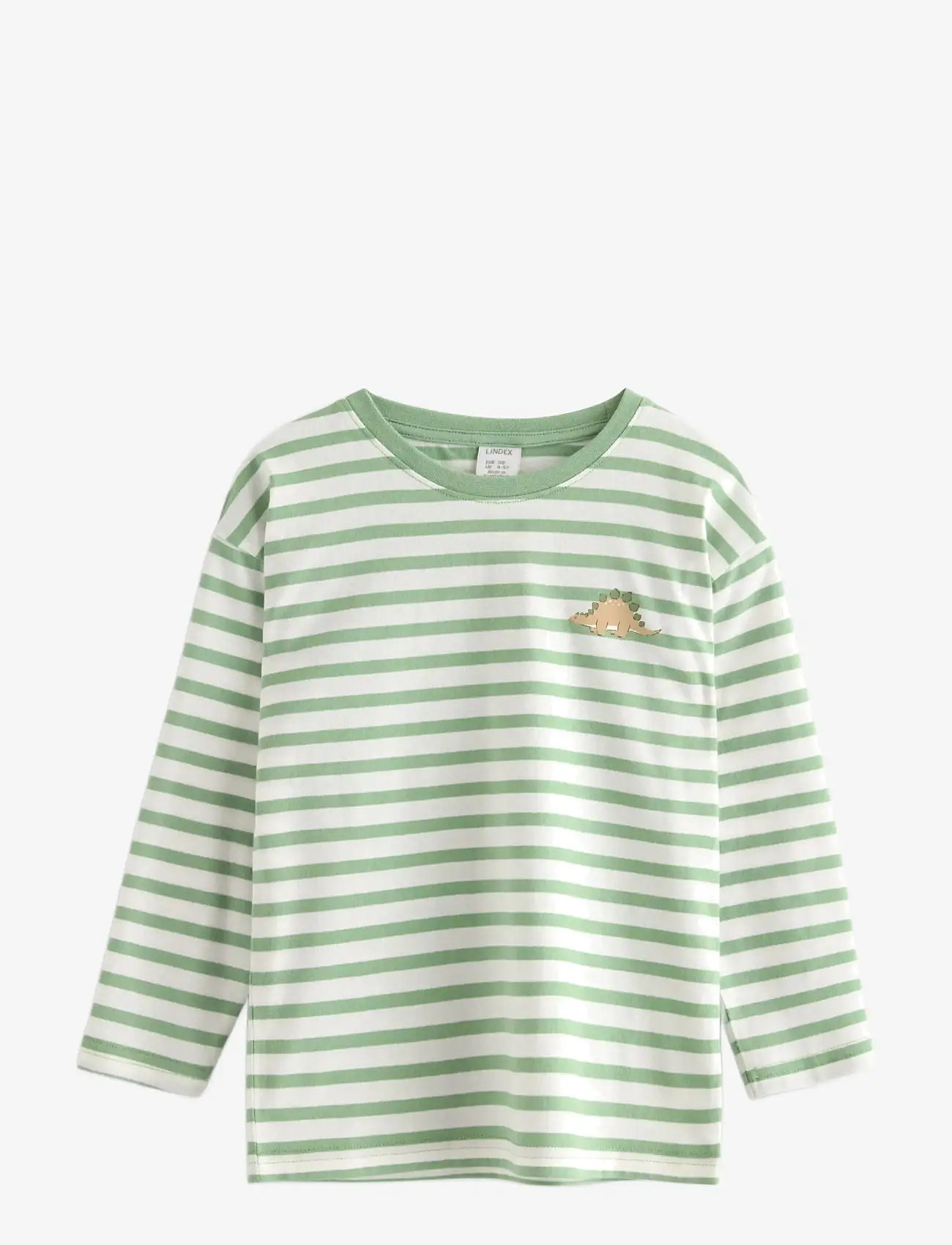 Lindex - Long-sleeved top - langærmede t-shirts - dusty green - 1