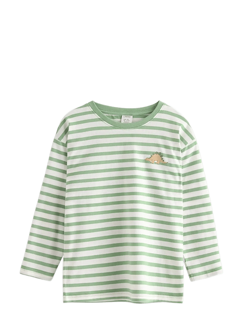 Lindex - Long-sleeved top - langærmede t-shirts - dusty green - 1