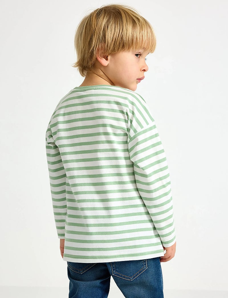 Lindex - Long-sleeved top - langærmede t-shirts - dusty green - 3