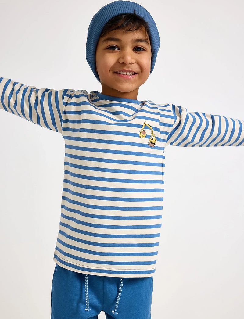 Lindex - Long-sleeved top - langærmede t-shirts - light dusty blue - 0