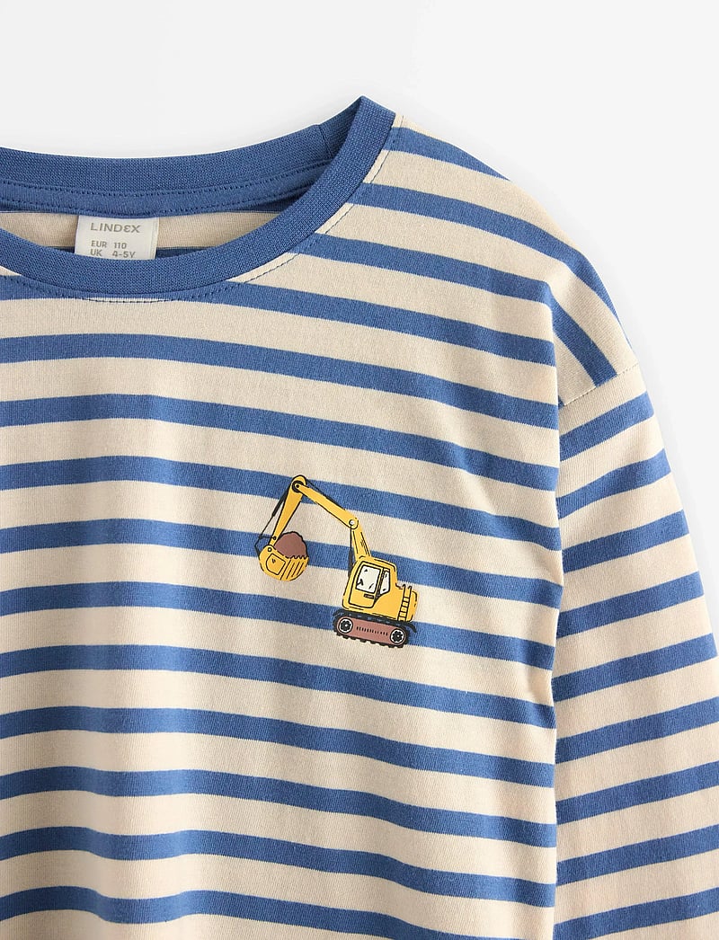 Lindex - Long-sleeved top - langærmede t-shirts - light dusty blue - 5