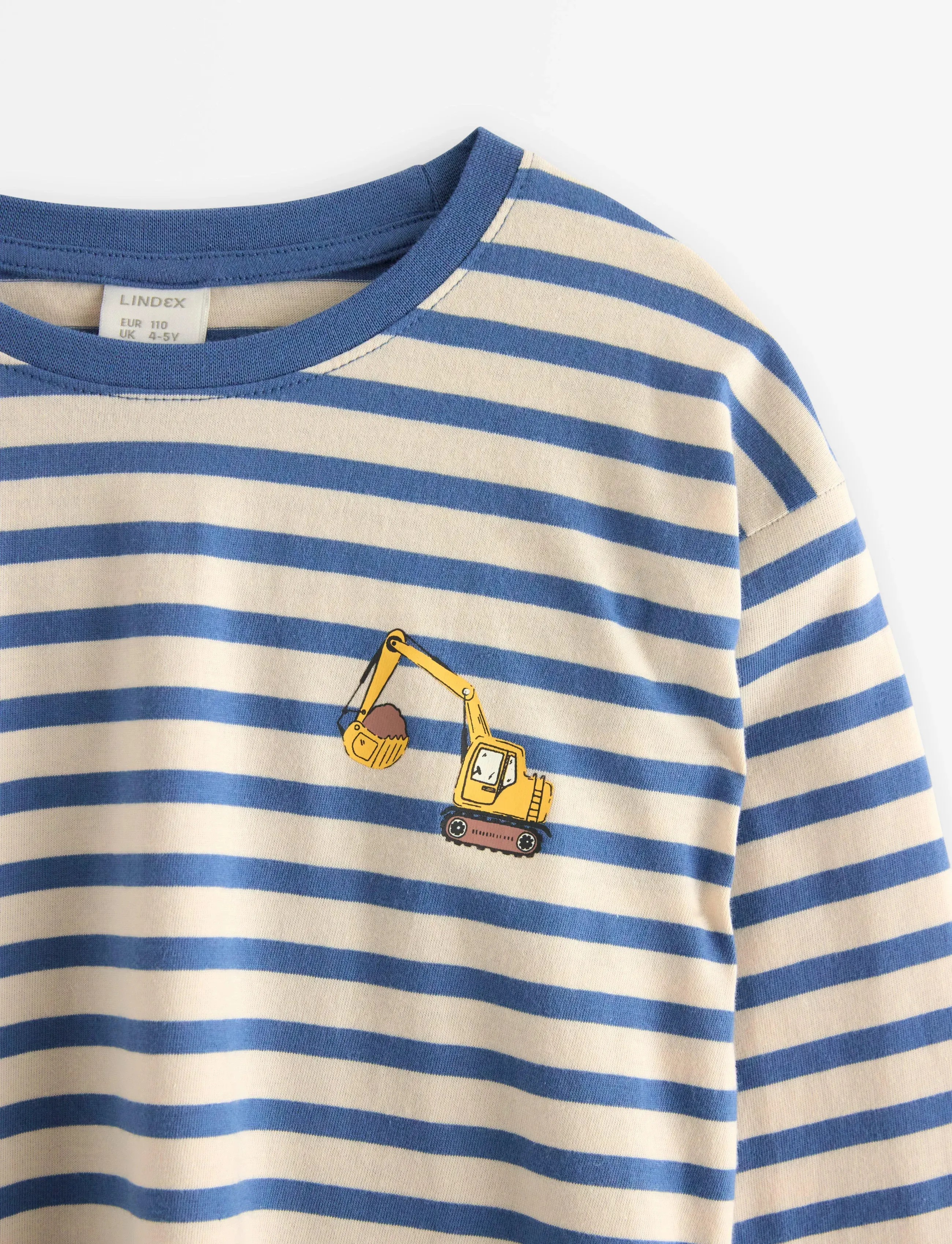 Lindex - Top Ls Essentials Stripe - light dusty blue - 5