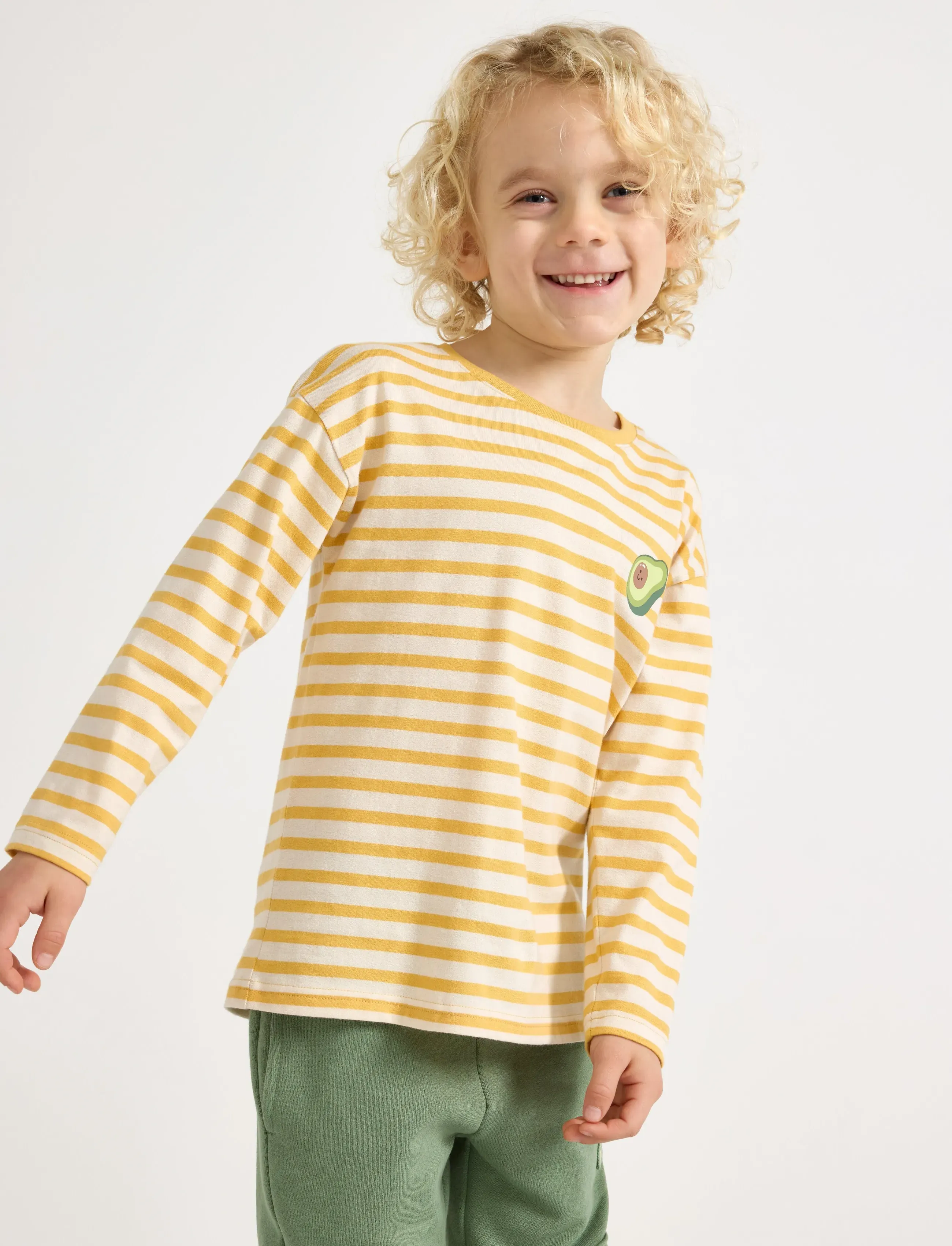 Lindex Long-sleeved top - Oberteile & T-Shirts - LIGHT DUSTY YELLOW / yellow